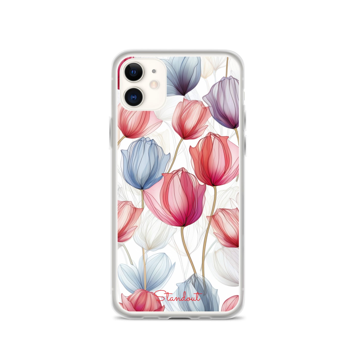 Flowers Tulip Clear Case for iPhone® CCI031