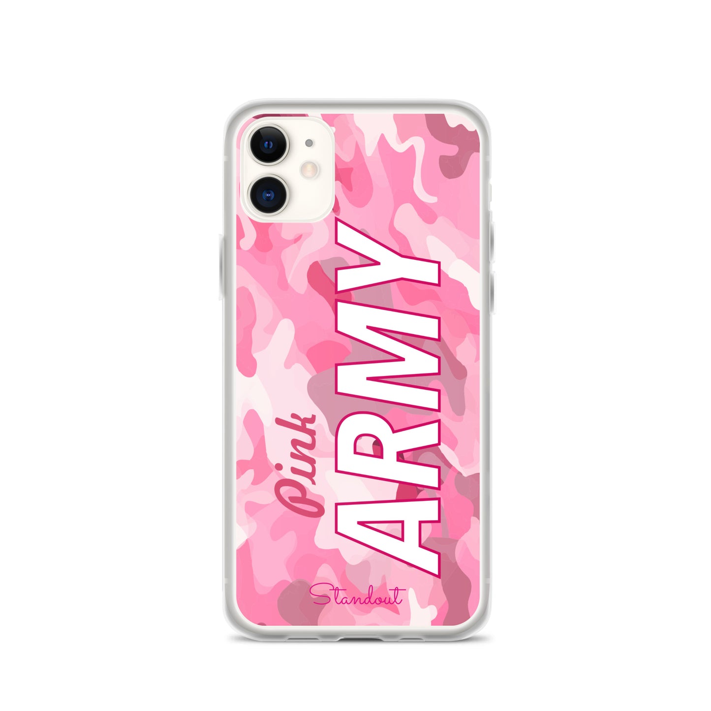 Pink Army Clear Case for iPhone® CCI089