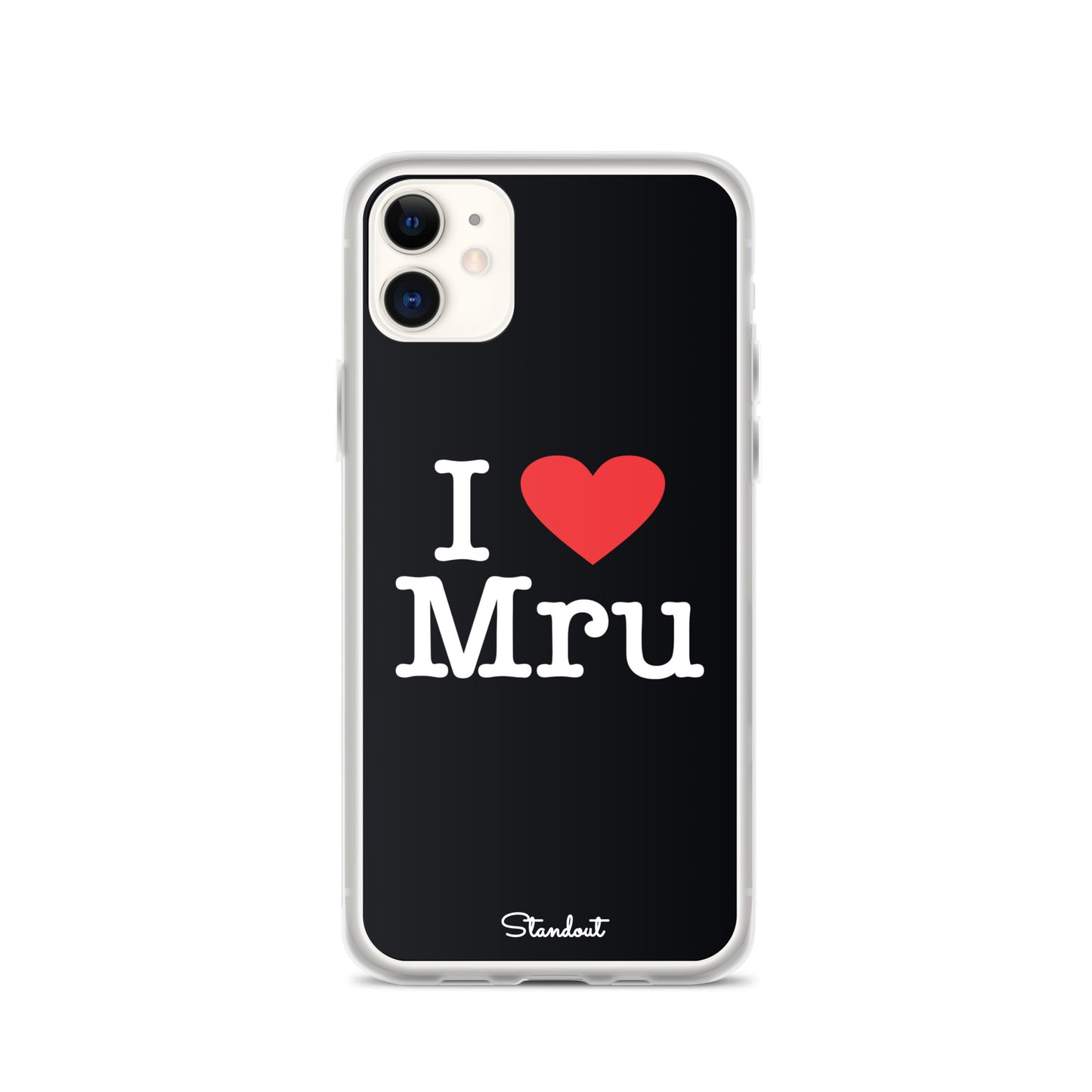 I love Mru original Clear Case for iPhone®