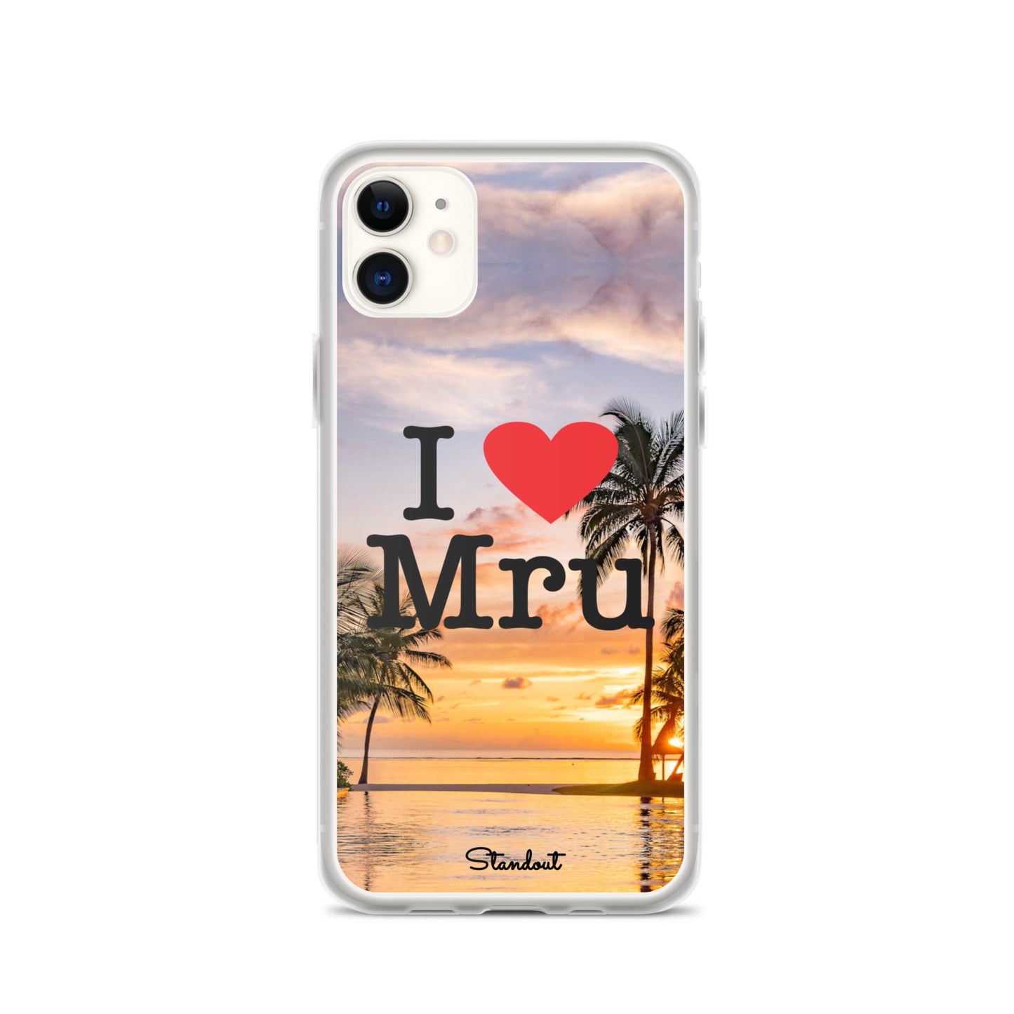 I love Mru Sunset Clear Case for iPhone®