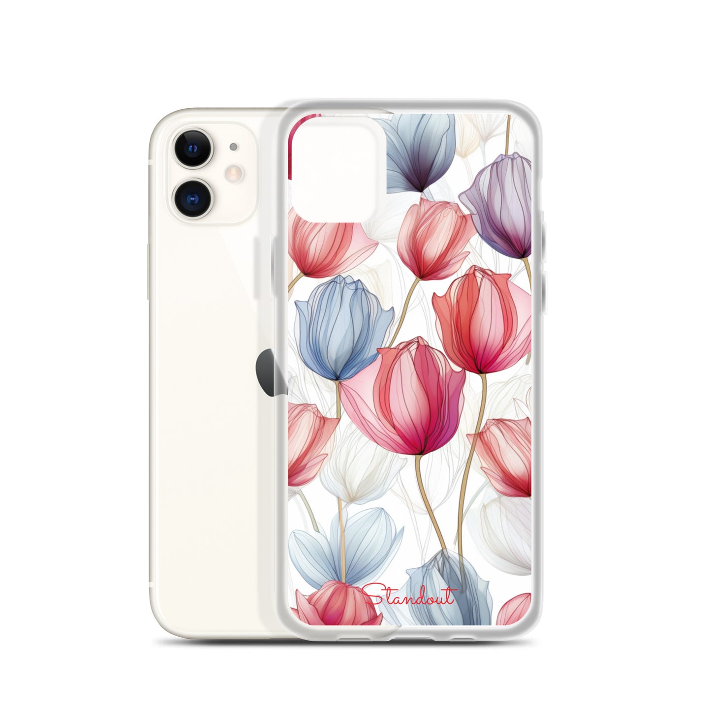 Flowers Tulip Clear Case for iPhone® CCI031