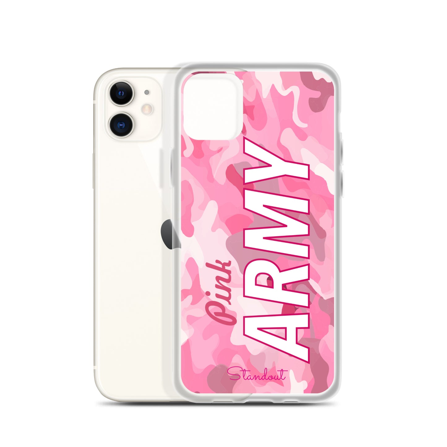 Pink Army Clear Case for iPhone® CCI089