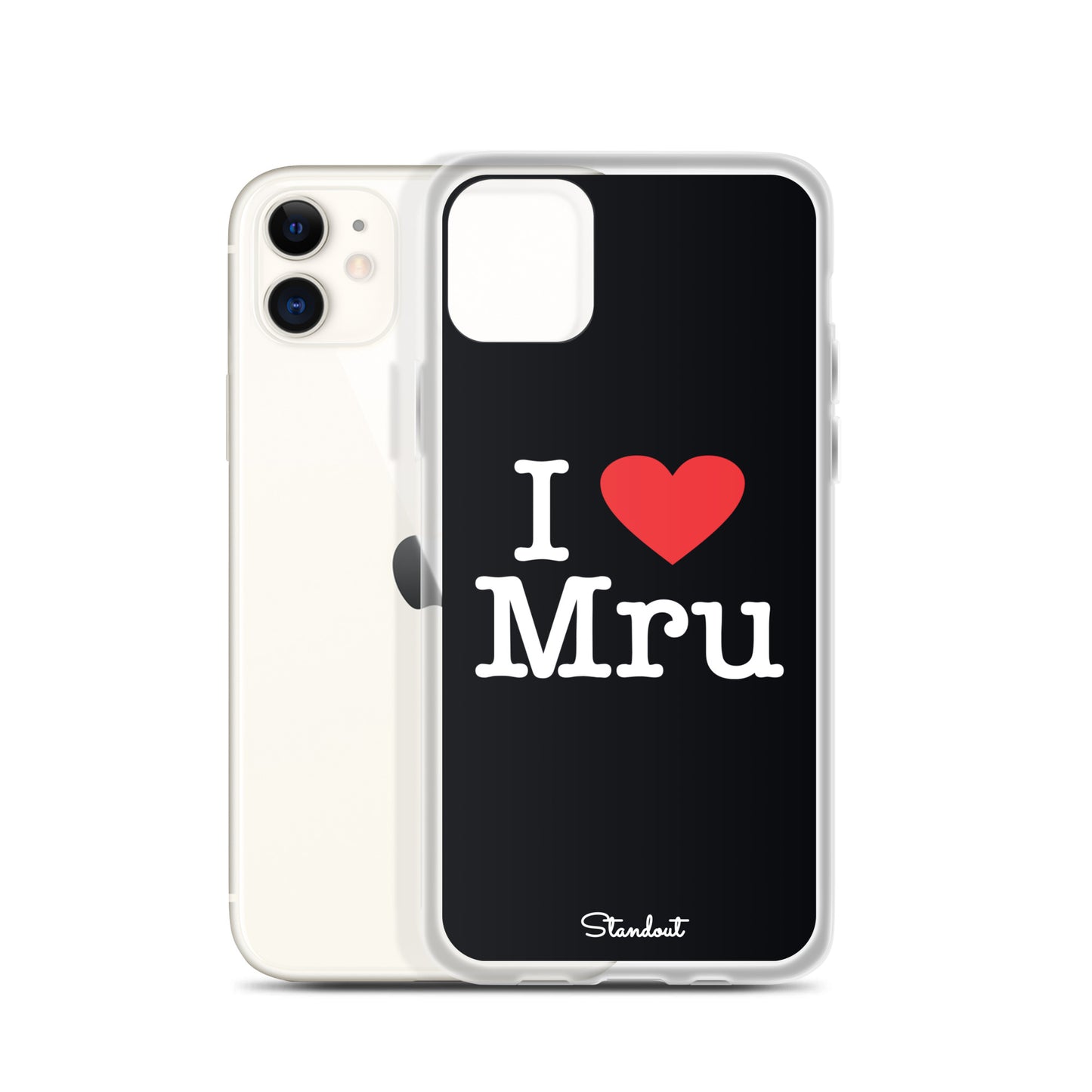 I love Mru original Clear Case for iPhone®