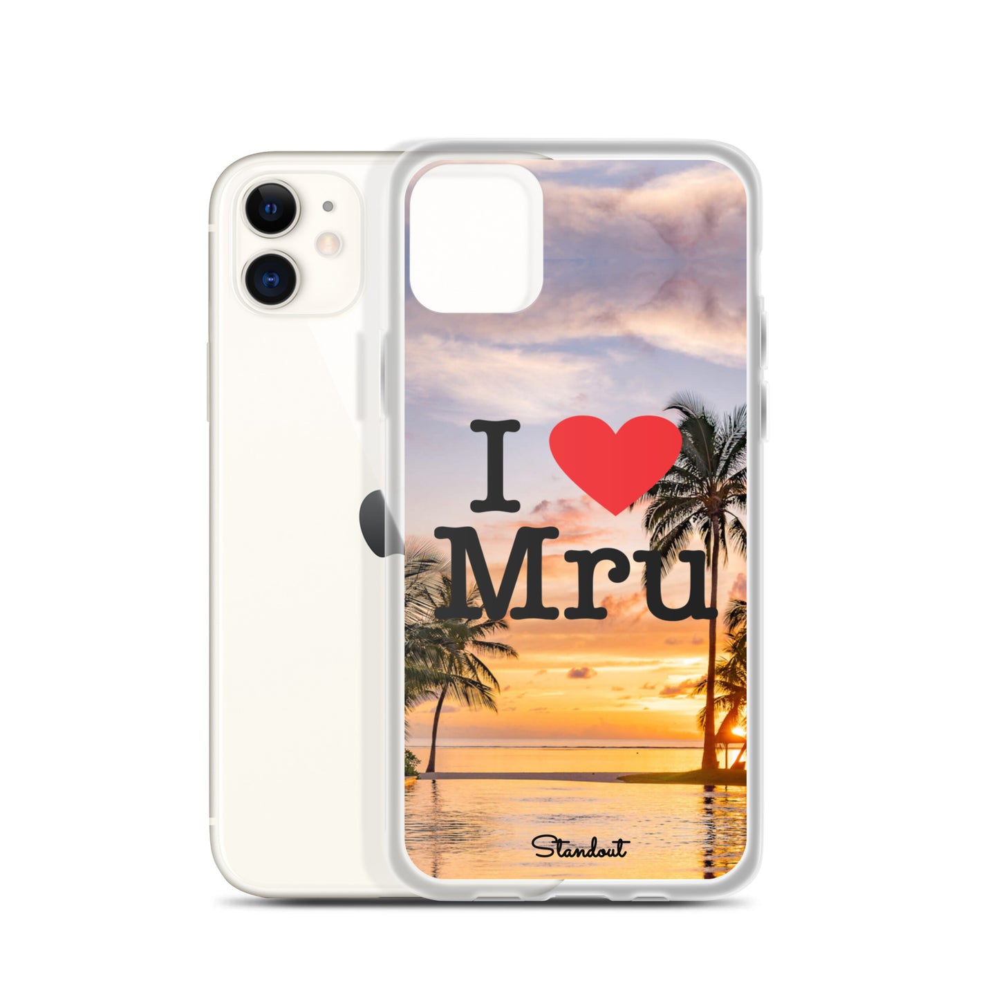 I love Mru Sunset Clear Case for iPhone®