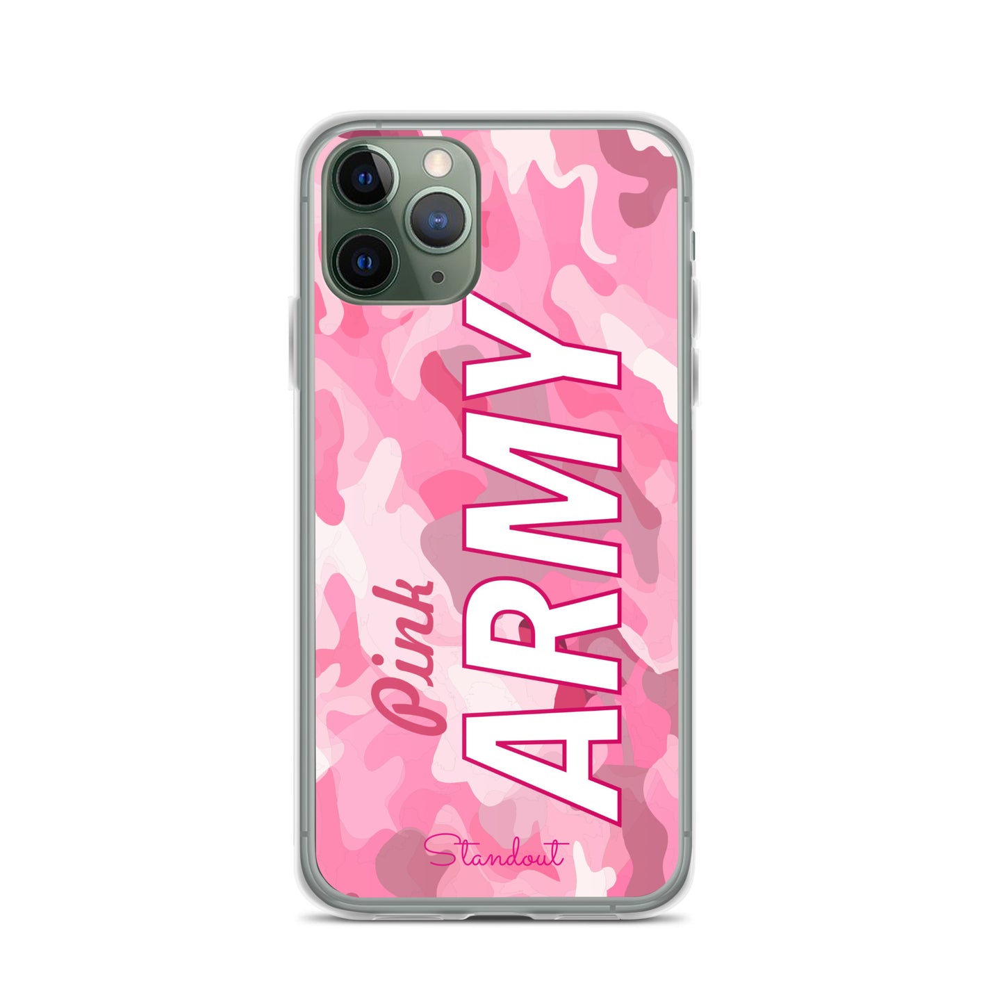 Pink Army Clear Case for iPhone® CCI089