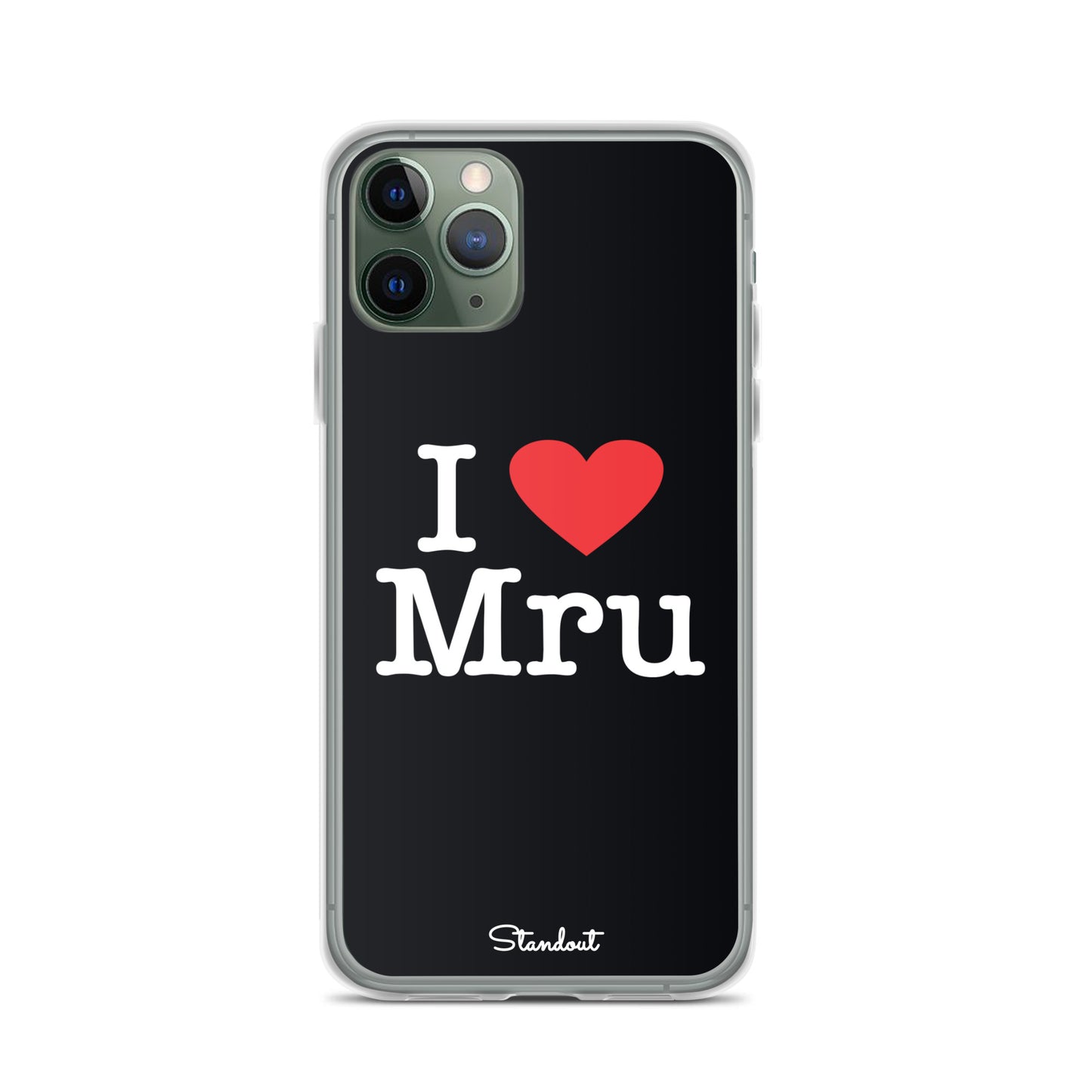 I love Mru original Clear Case for iPhone®