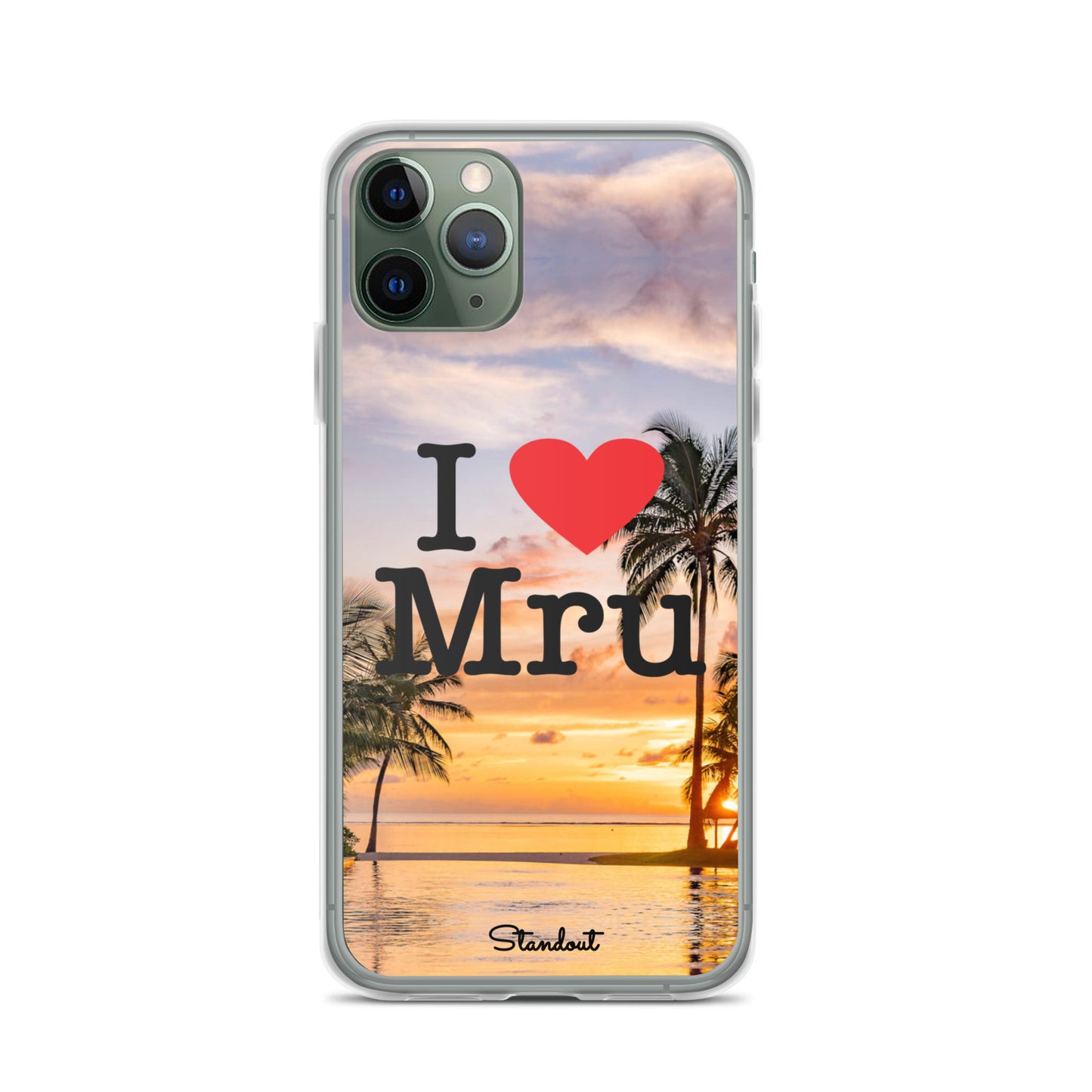 I love Mru Sunset Clear Case for iPhone®