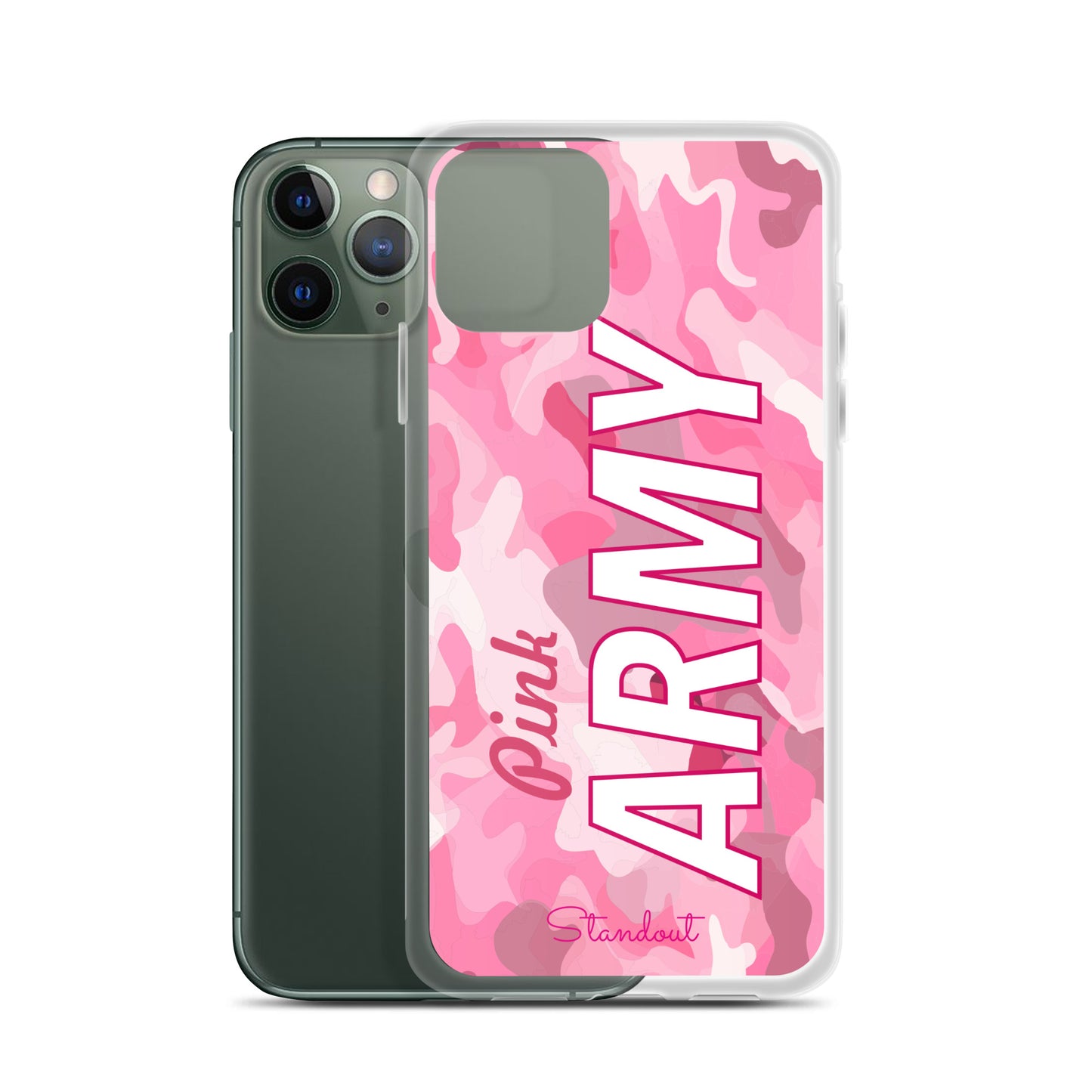 Pink Army Clear Case for iPhone® CCI089