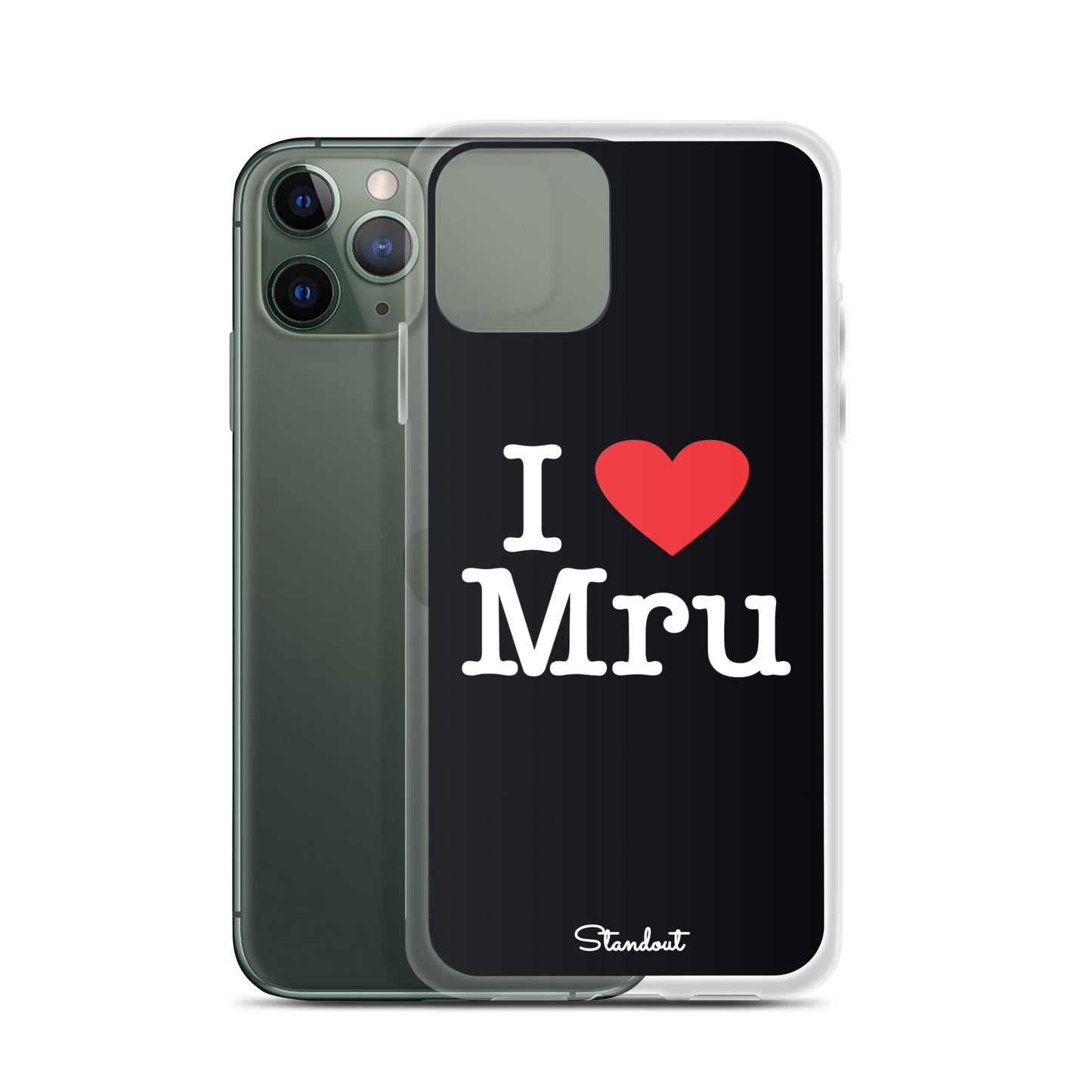 I love Mru original Clear Case for iPhone®