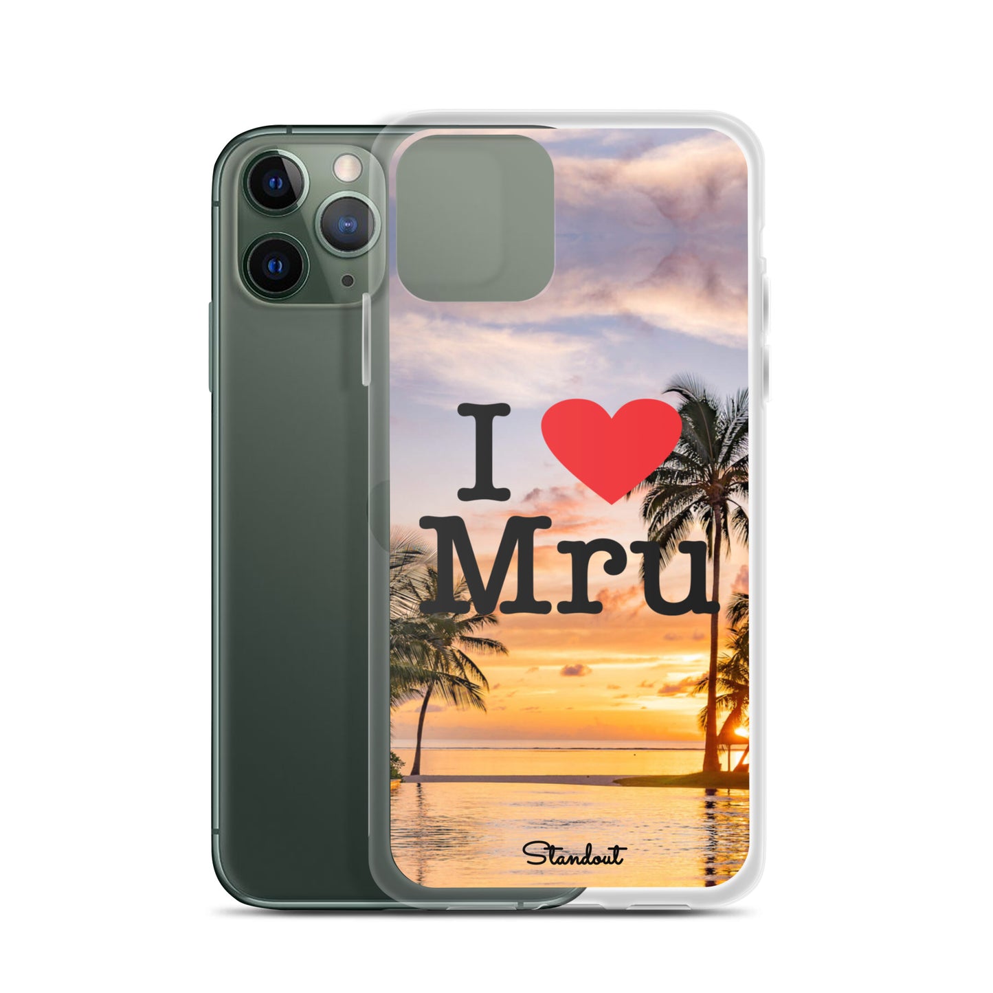 I love Mru Sunset Clear Case for iPhone®