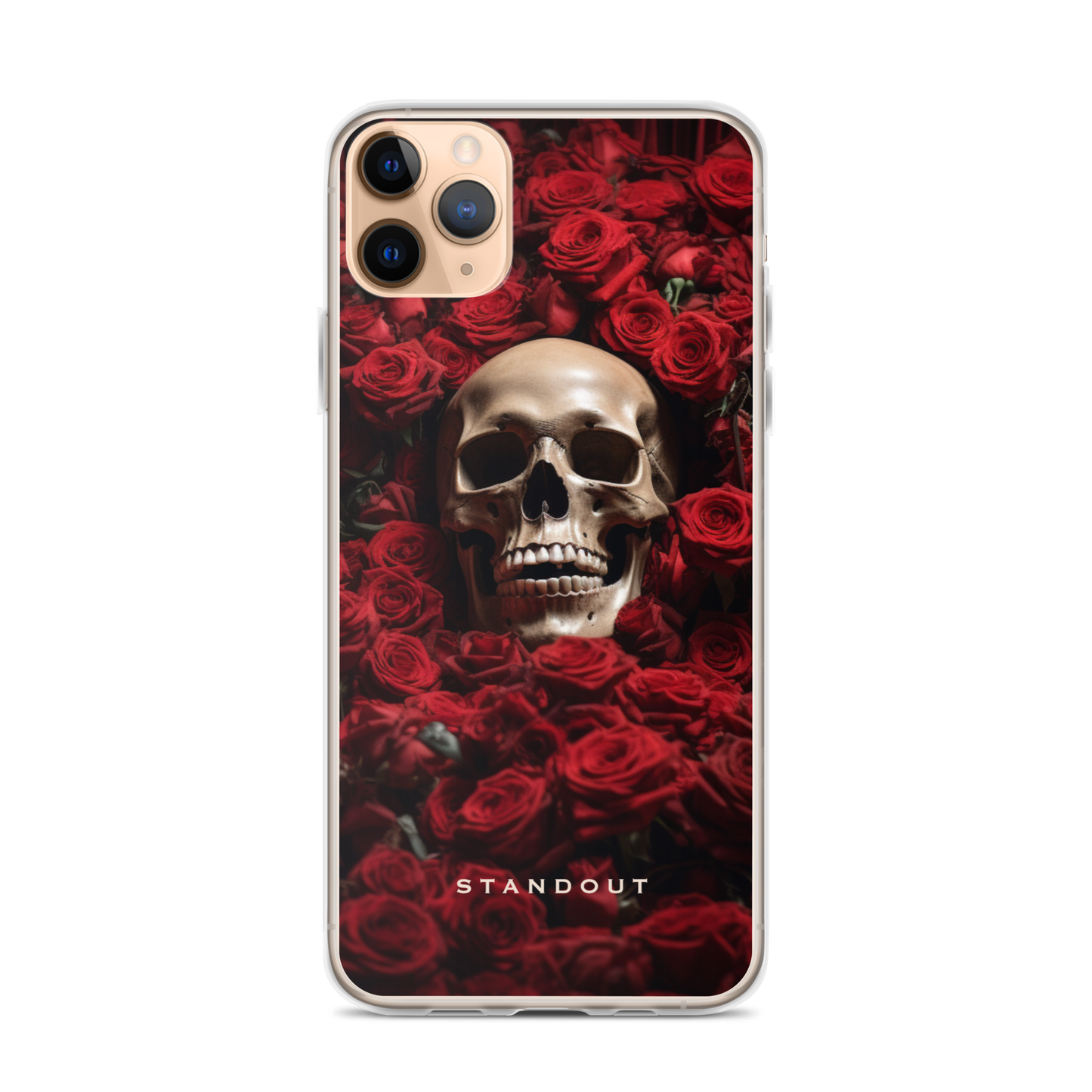 Roses and Skull Clear Case for iPhone® (FREE Shipping)