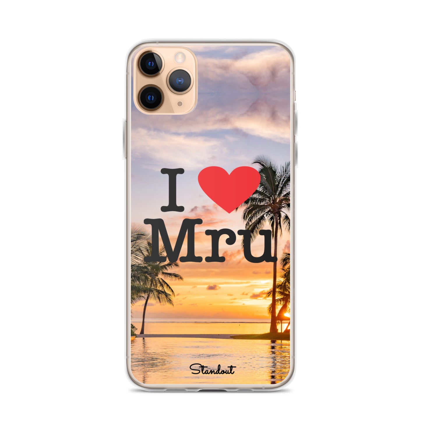 I love Mru Sunset Clear Case for iPhone®