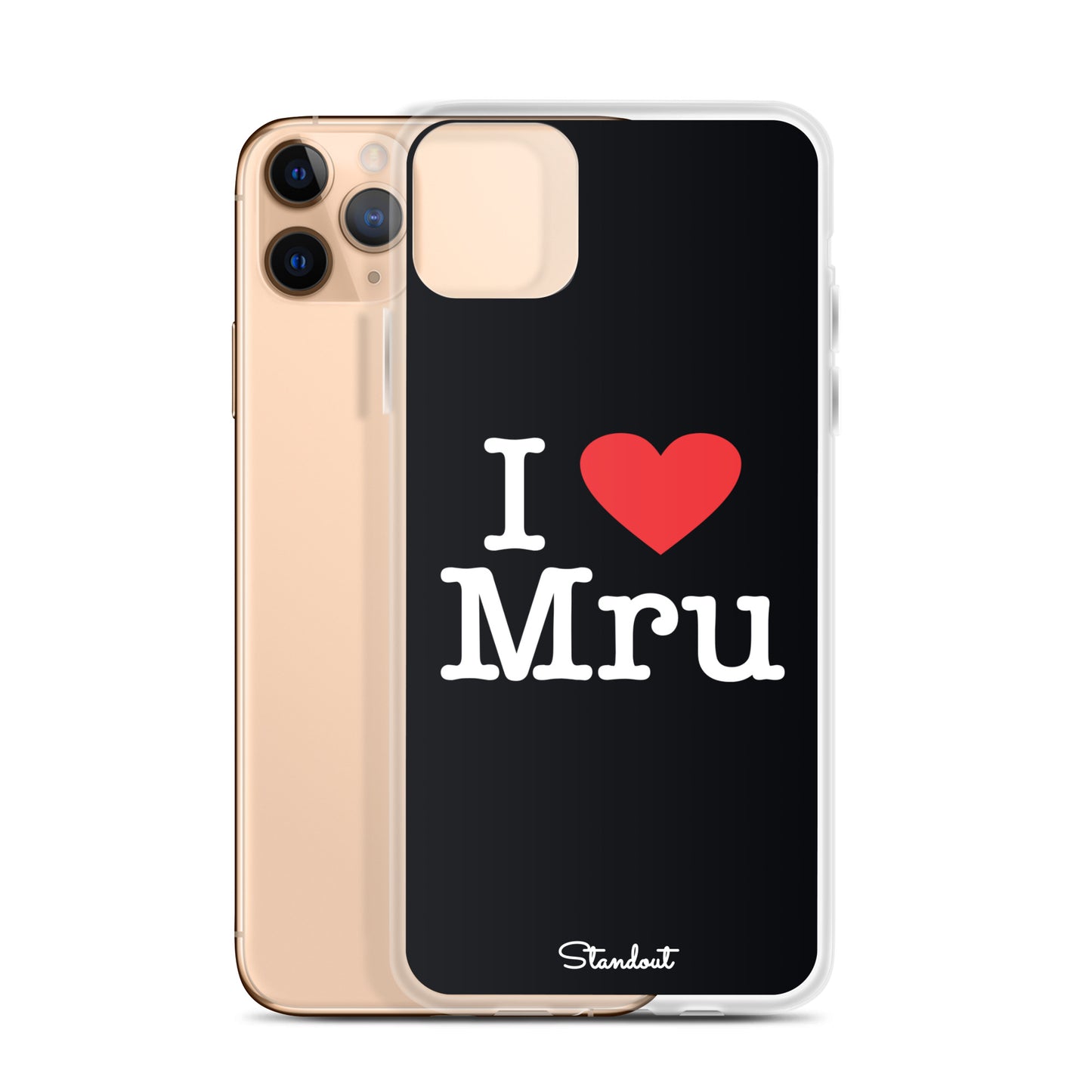 I love Mru original Clear Case for iPhone®