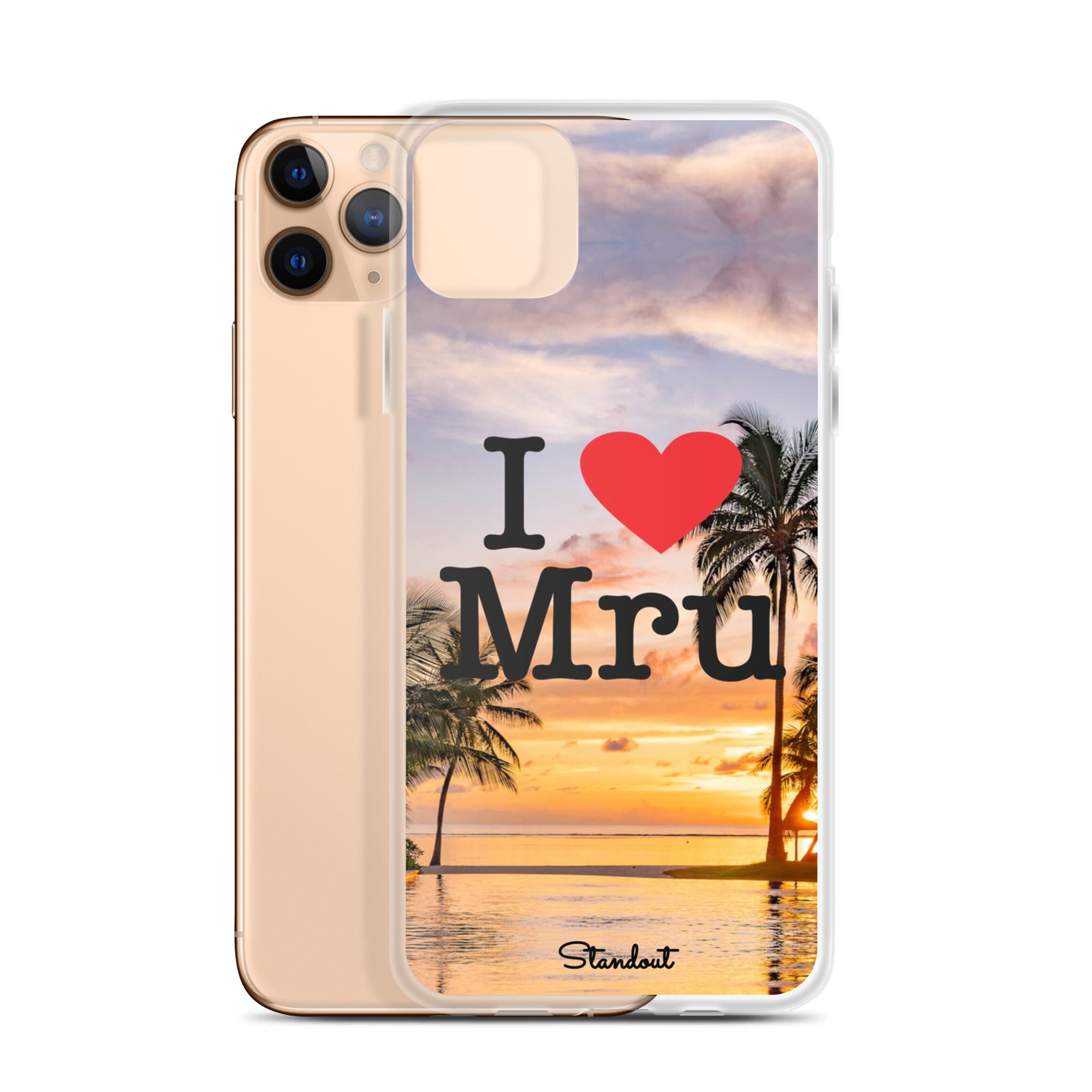 I love Mru Sunset Clear Case for iPhone®