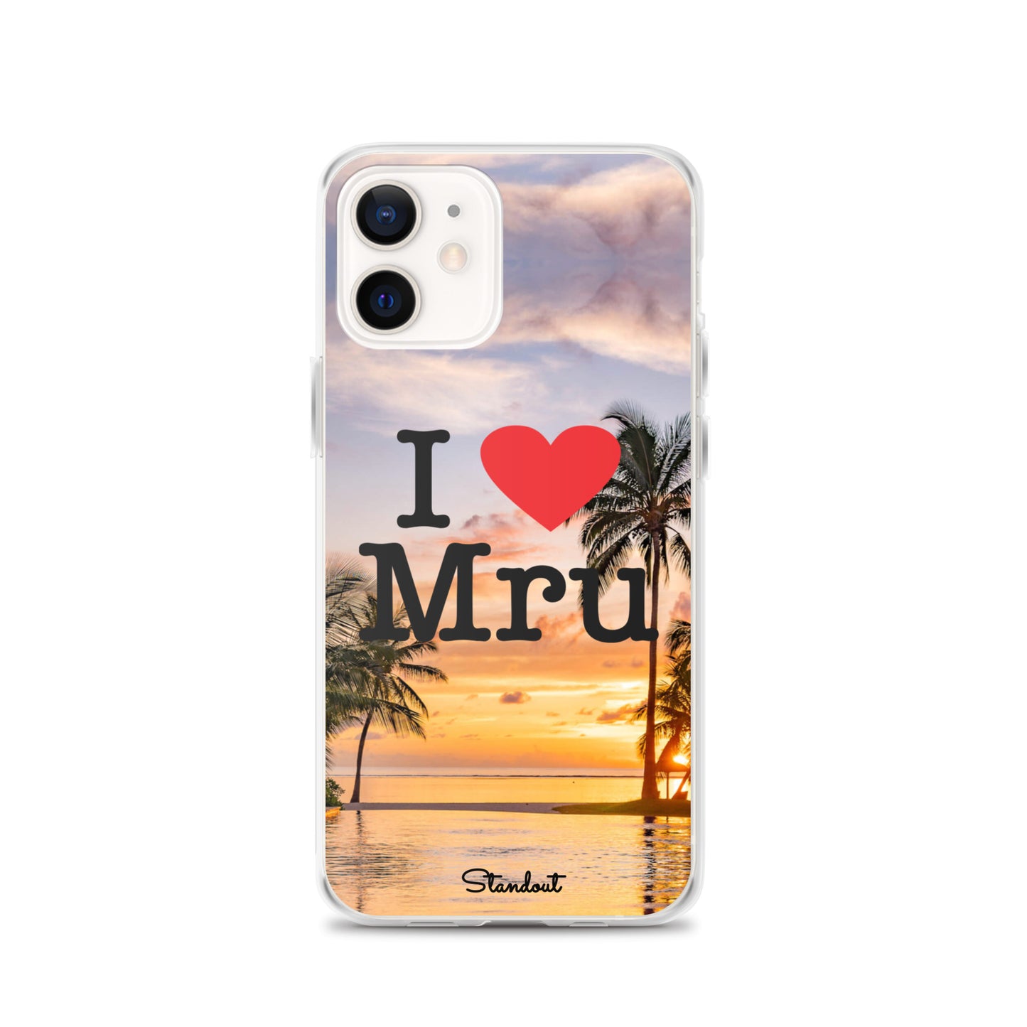 I love Mru Sunset Clear Case for iPhone®