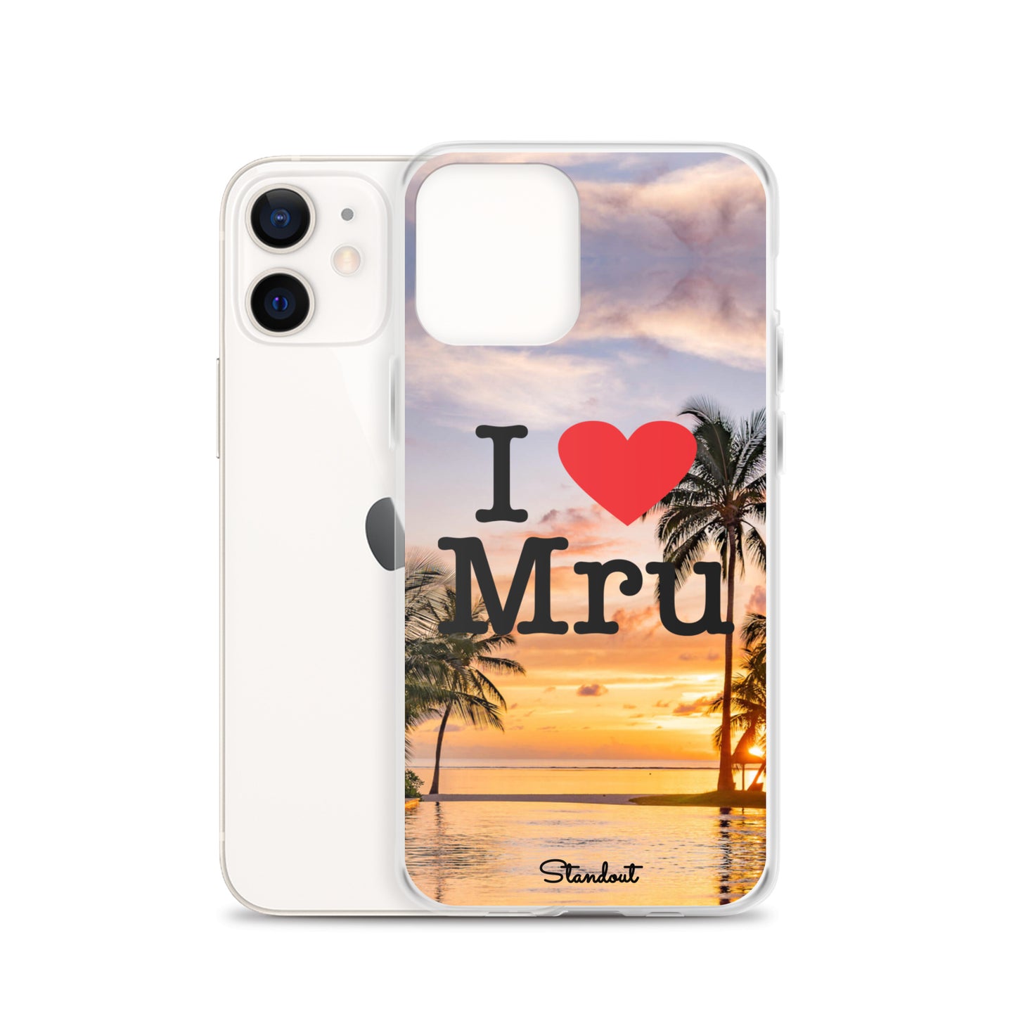 I love Mru Sunset Clear Case for iPhone®