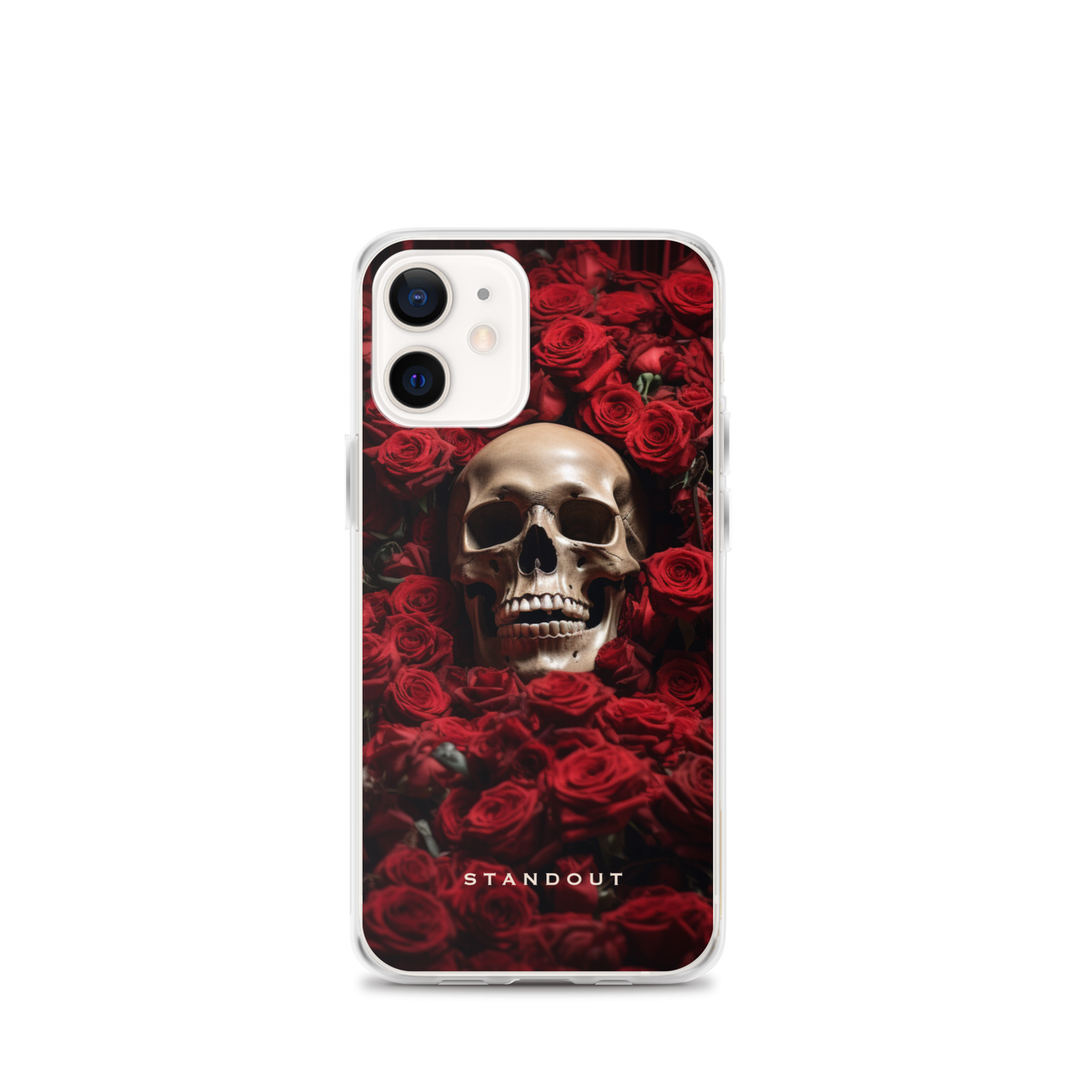 Roses and Skull Clear Case for iPhone® (FREE Shipping)