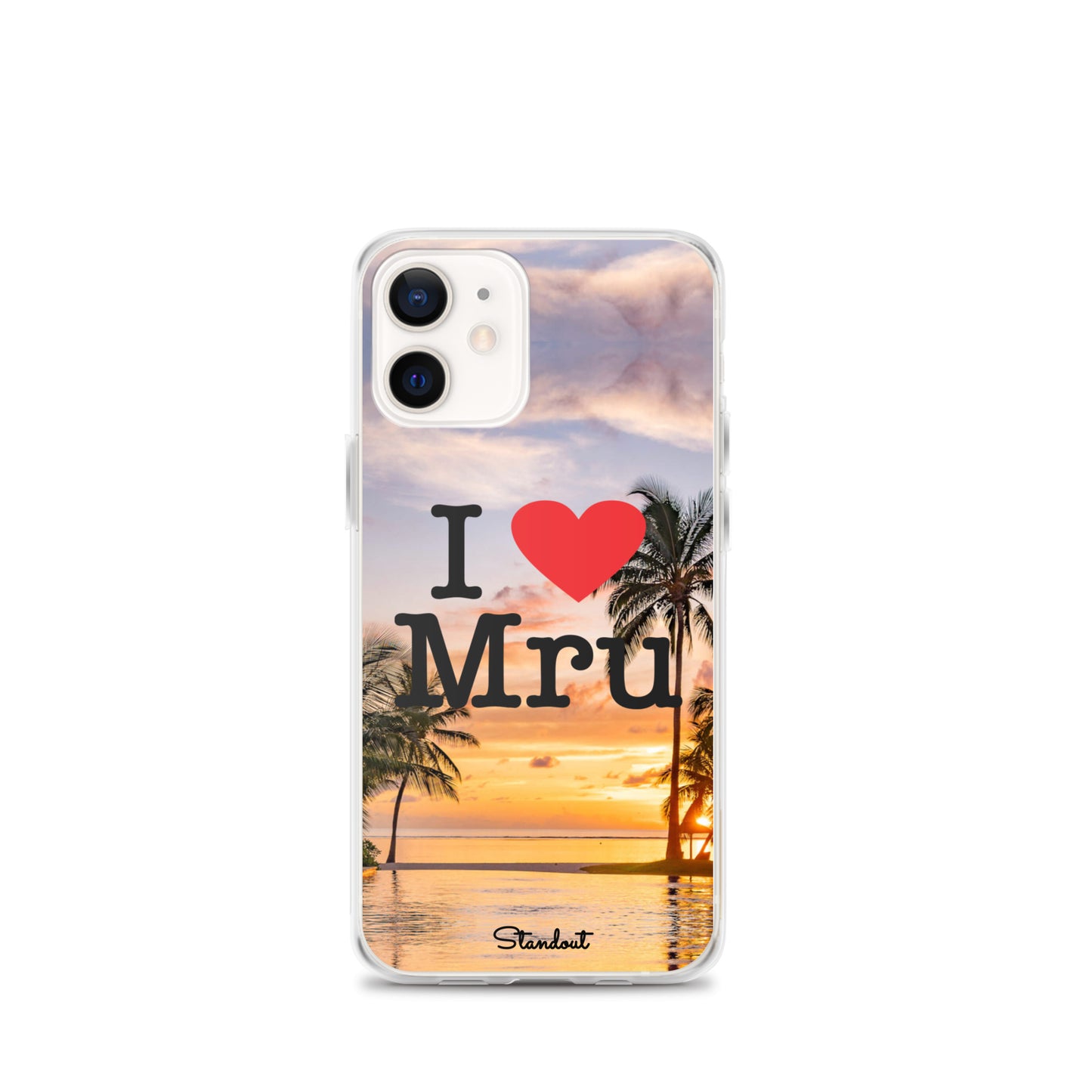 I love Mru Sunset Clear Case for iPhone®