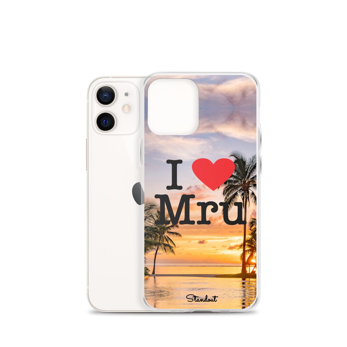 I love Mru Sunset Clear Case for iPhone®