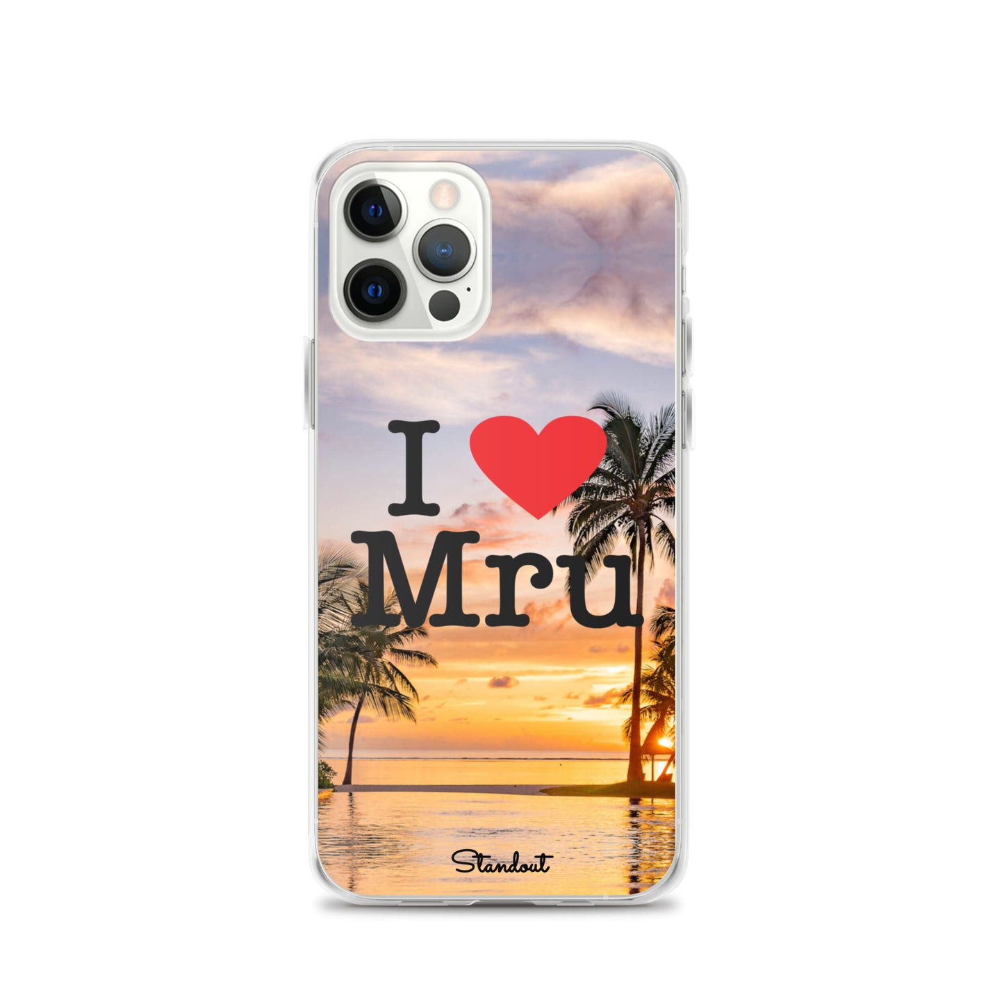 I love Mru Sunset Clear Case for iPhone®