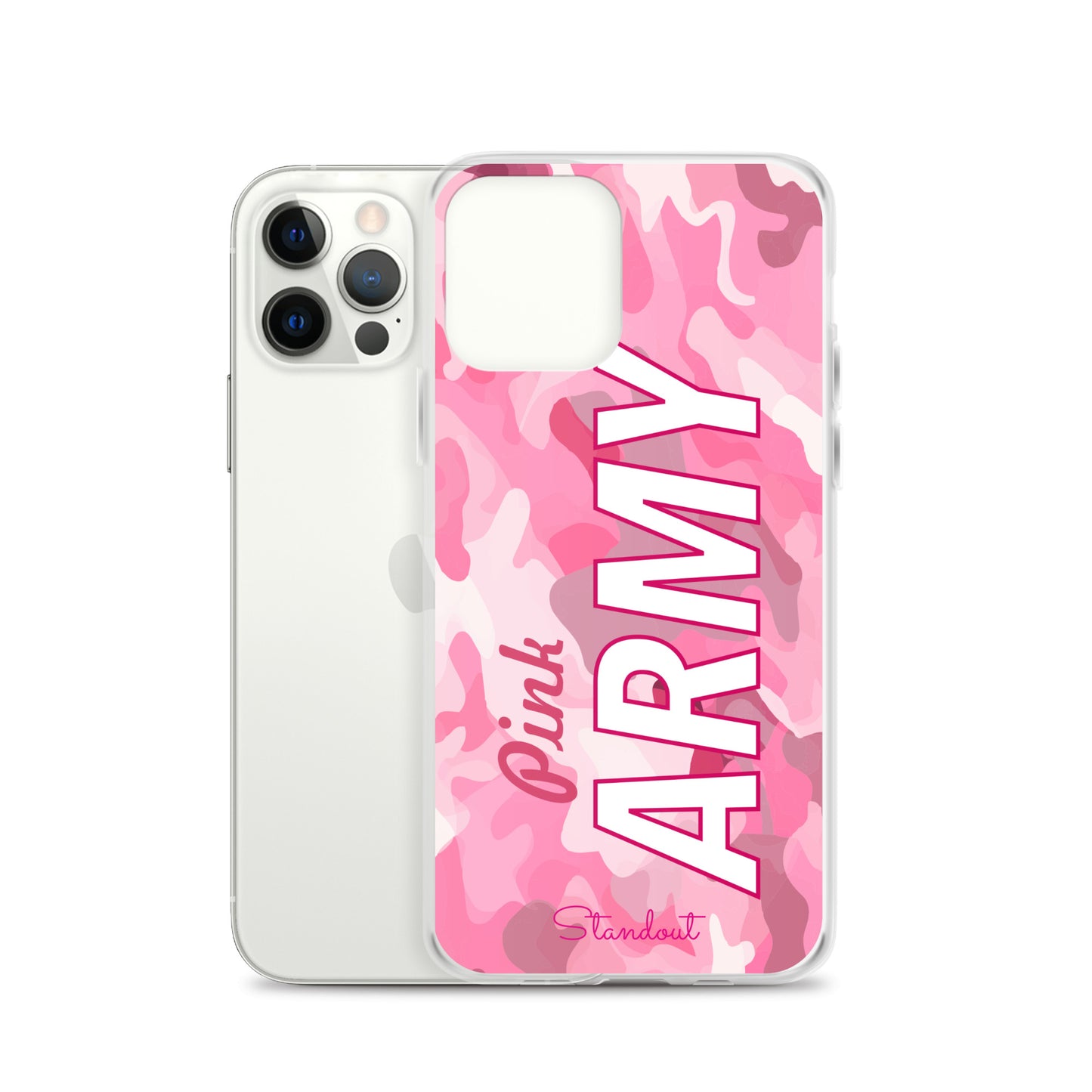 Pink Army Clear Case for iPhone® CCI089