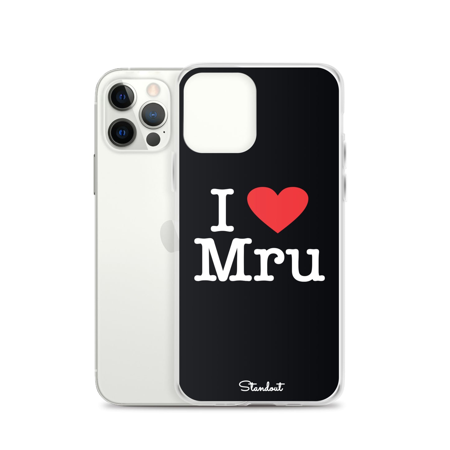 I love Mru original Clear Case for iPhone®