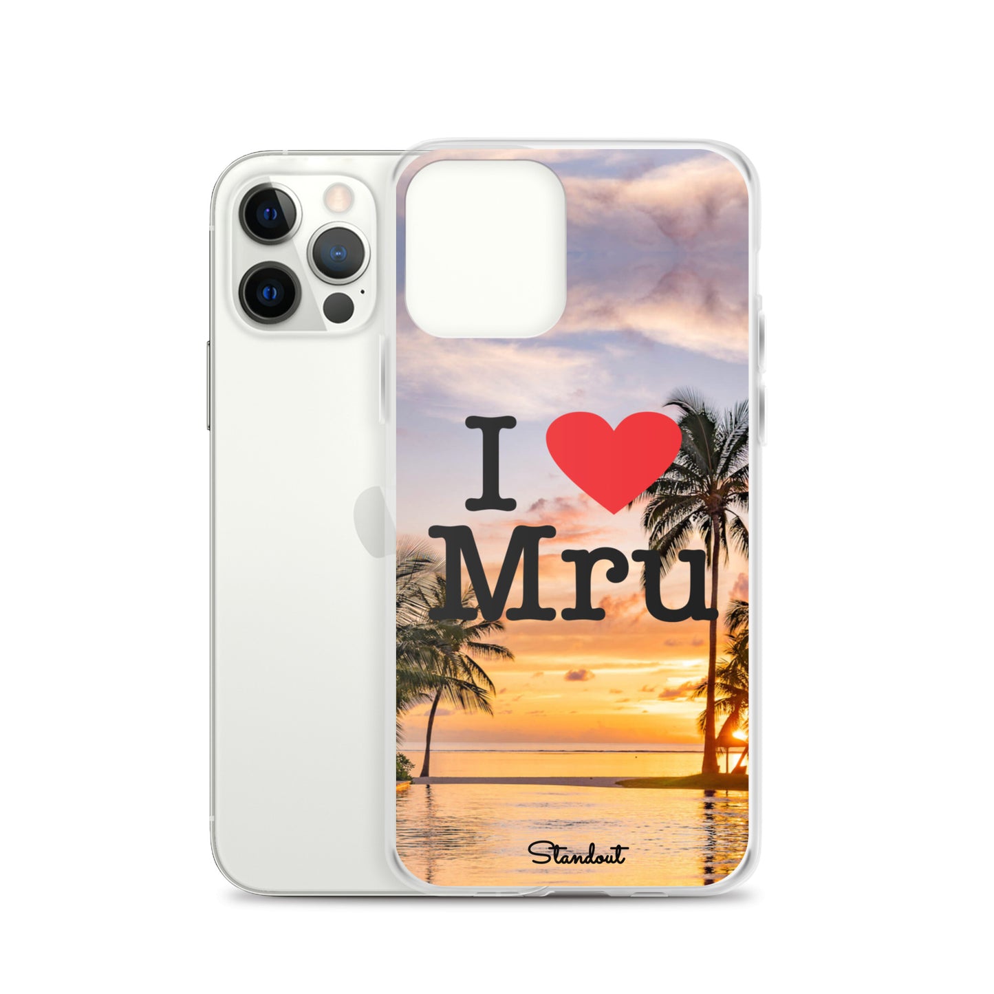 I love Mru Sunset Clear Case for iPhone®