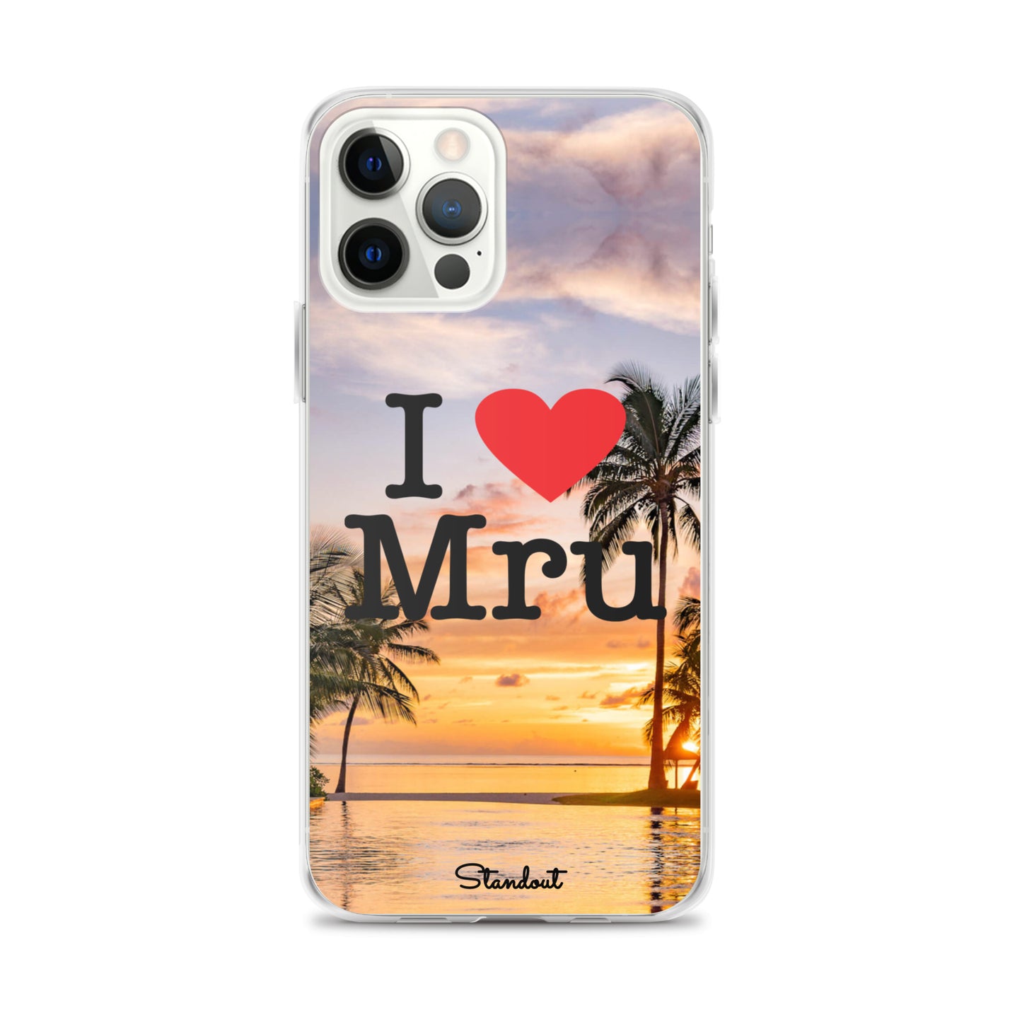 I love Mru Sunset Clear Case for iPhone®