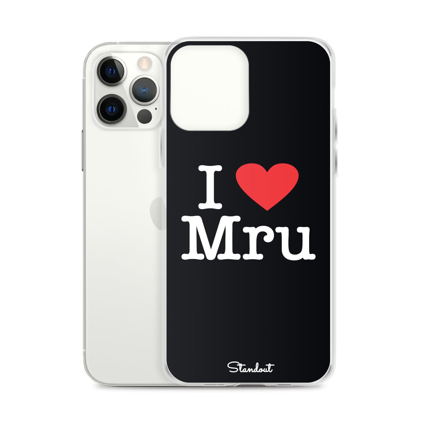 I love Mru original Clear Case for iPhone®