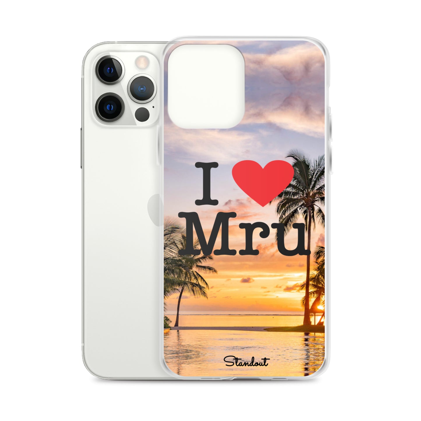 I love Mru Sunset Clear Case for iPhone®