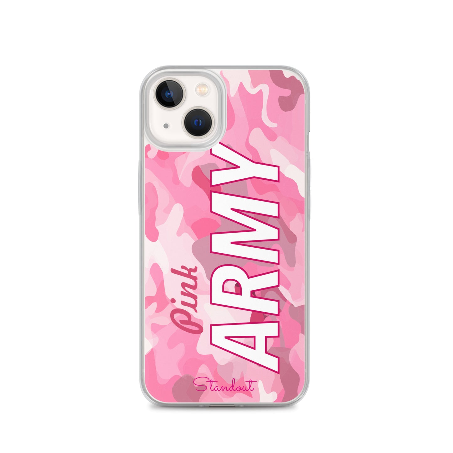 Pink Army Clear Case for iPhone® CCI089