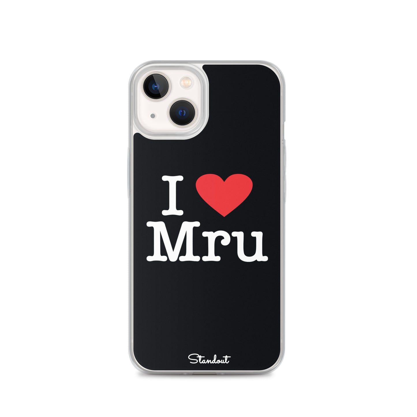 I love Mru original Clear Case for iPhone®