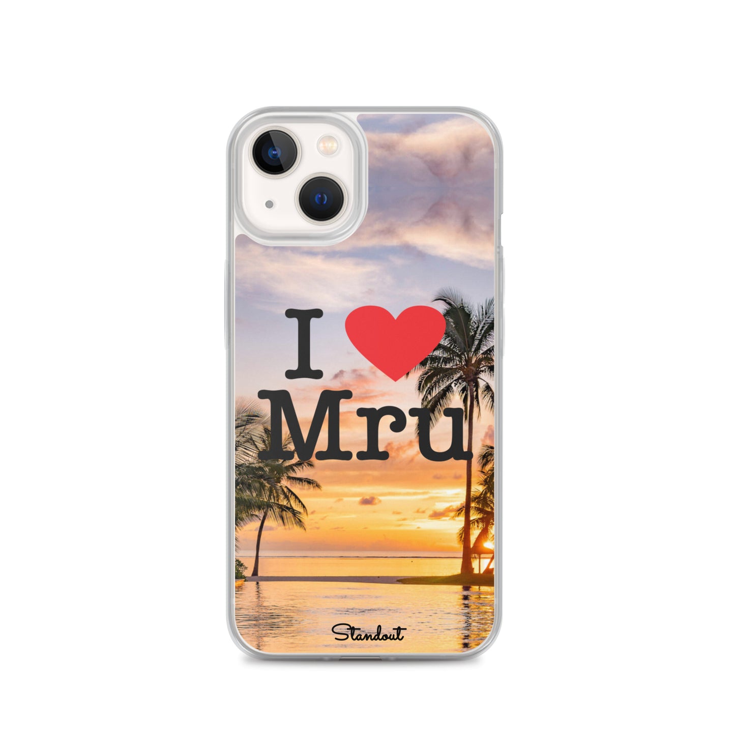 I love Mru Sunset Clear Case for iPhone®