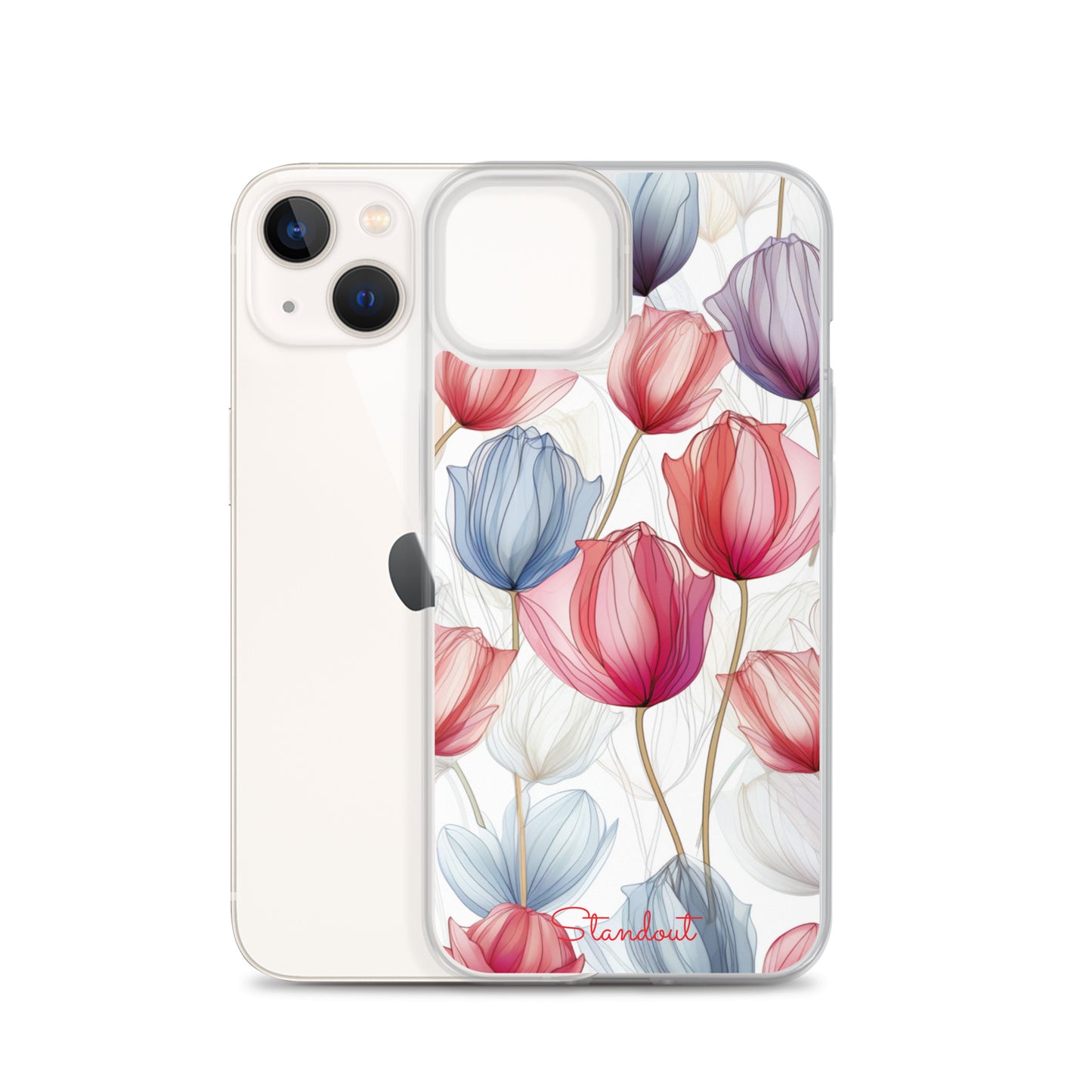 Flowers Tulip Clear Case for iPhone® CCI031