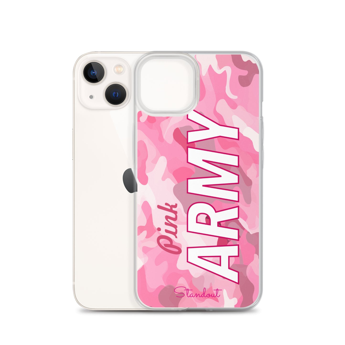 Pink Army Clear Case for iPhone® CCI089