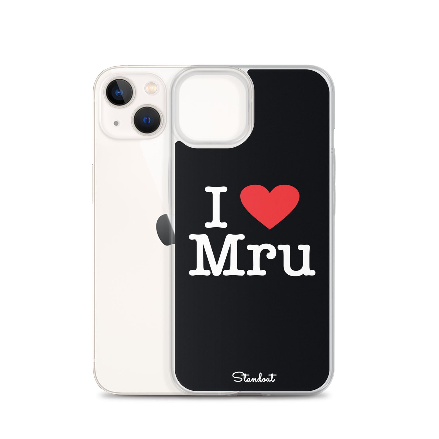 I love Mru original Clear Case for iPhone®