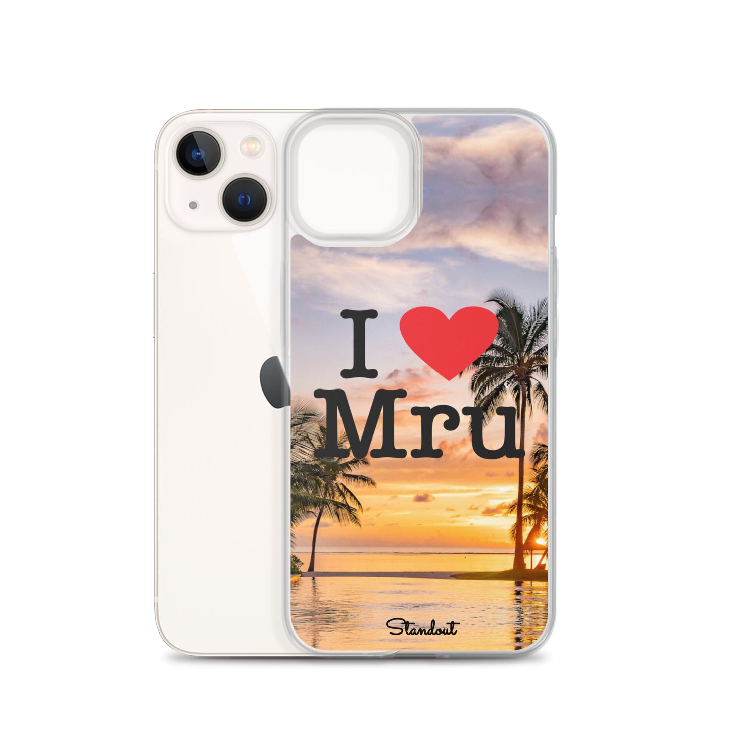 I love Mru Sunset Clear Case for iPhone®