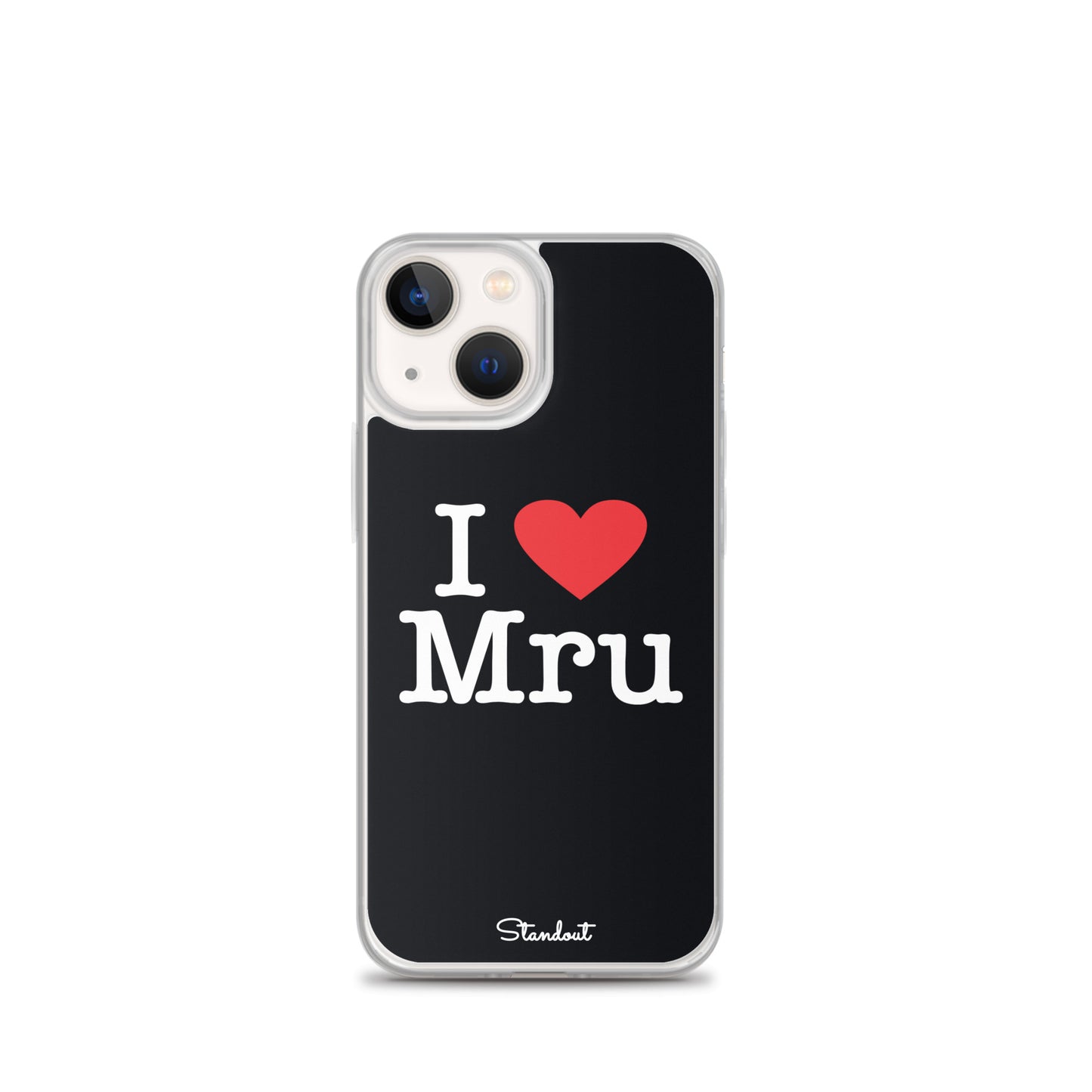 I love Mru original Clear Case for iPhone®