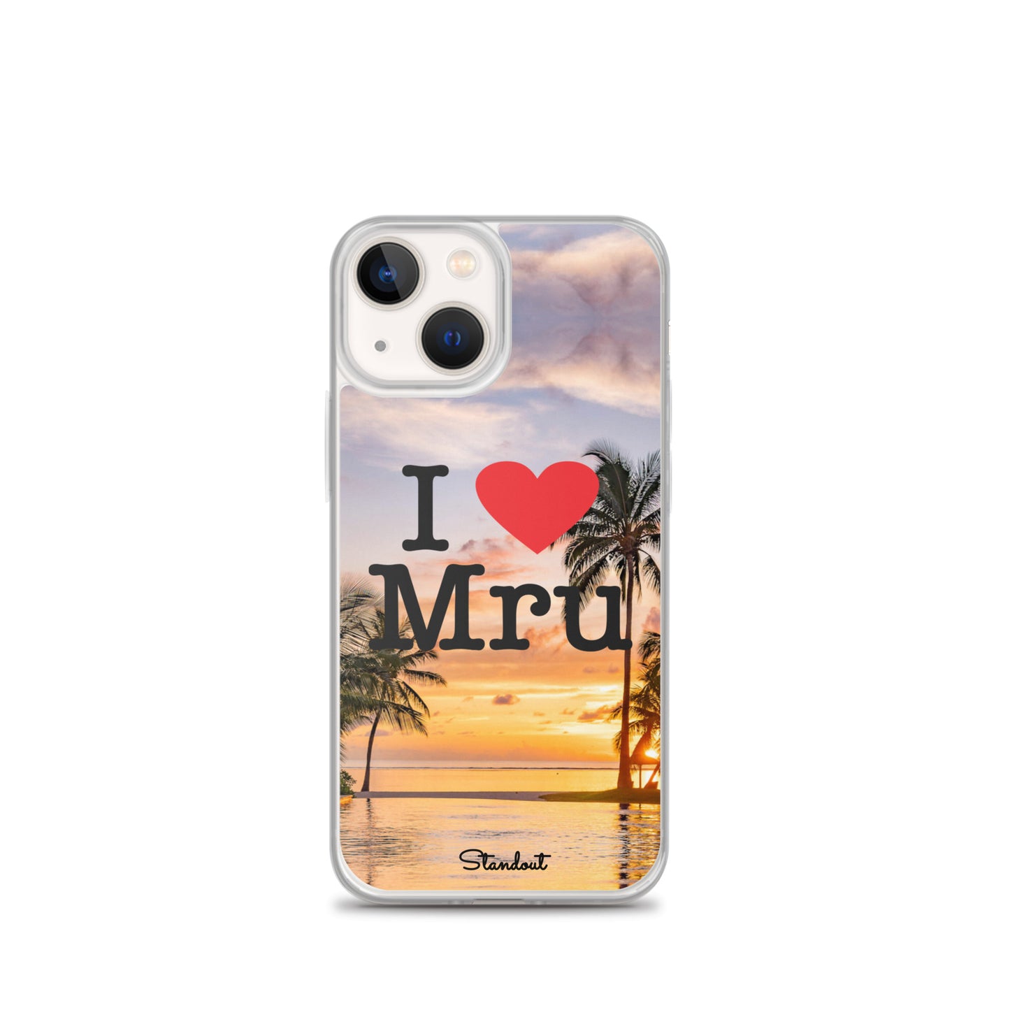 I love Mru Sunset Clear Case for iPhone®