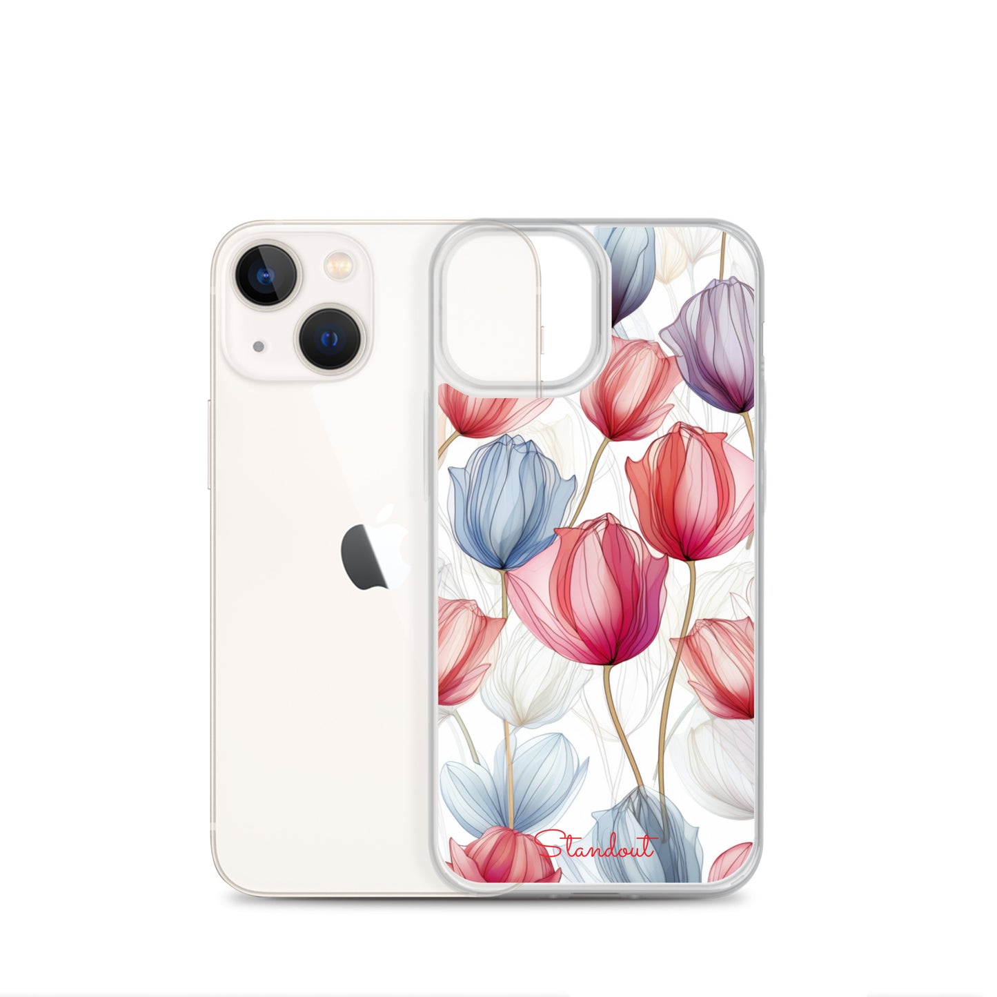 Flowers Tulip Clear Case for iPhone® CCI031