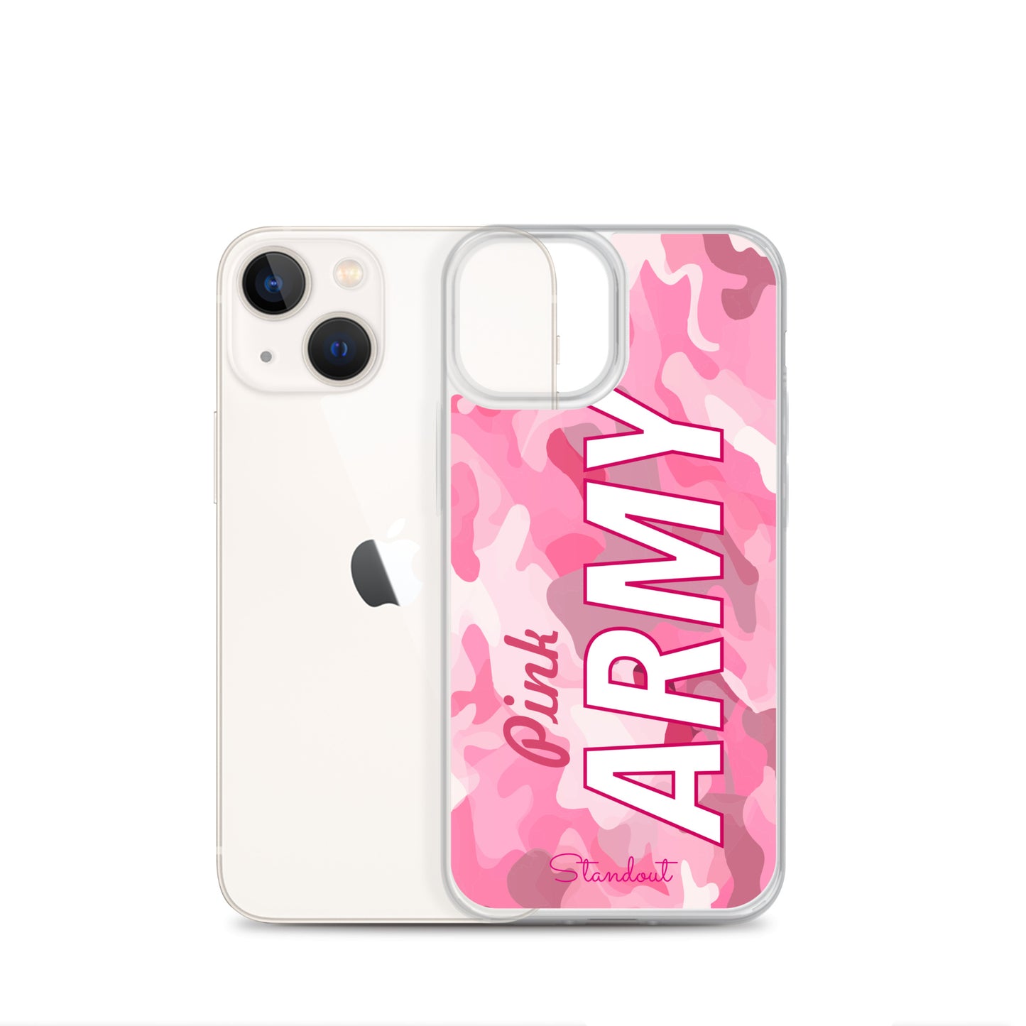 Pink Army Clear Case for iPhone® CCI089