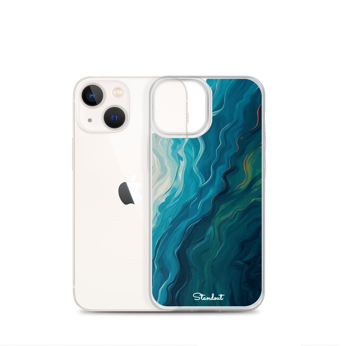 Liquid Blue Clear Case for iPhone®