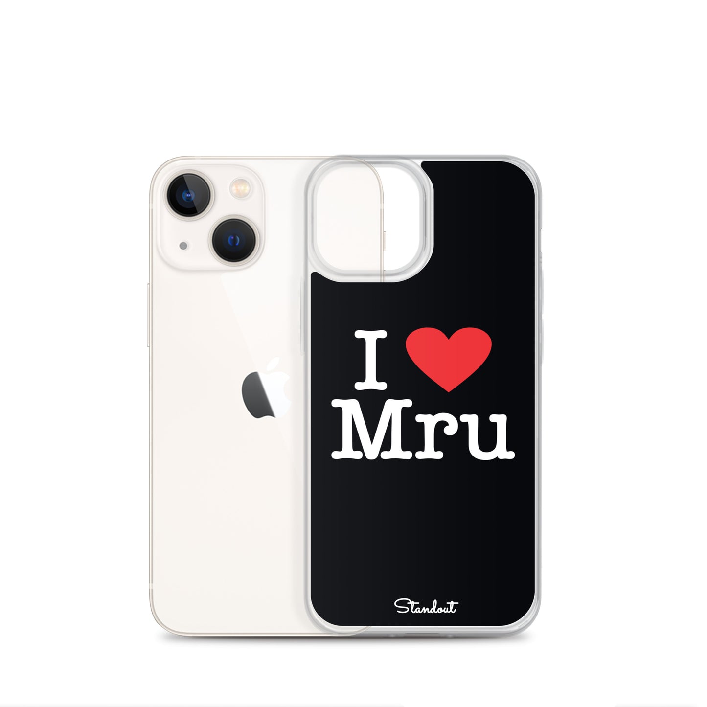 I love Mru original Clear Case for iPhone®