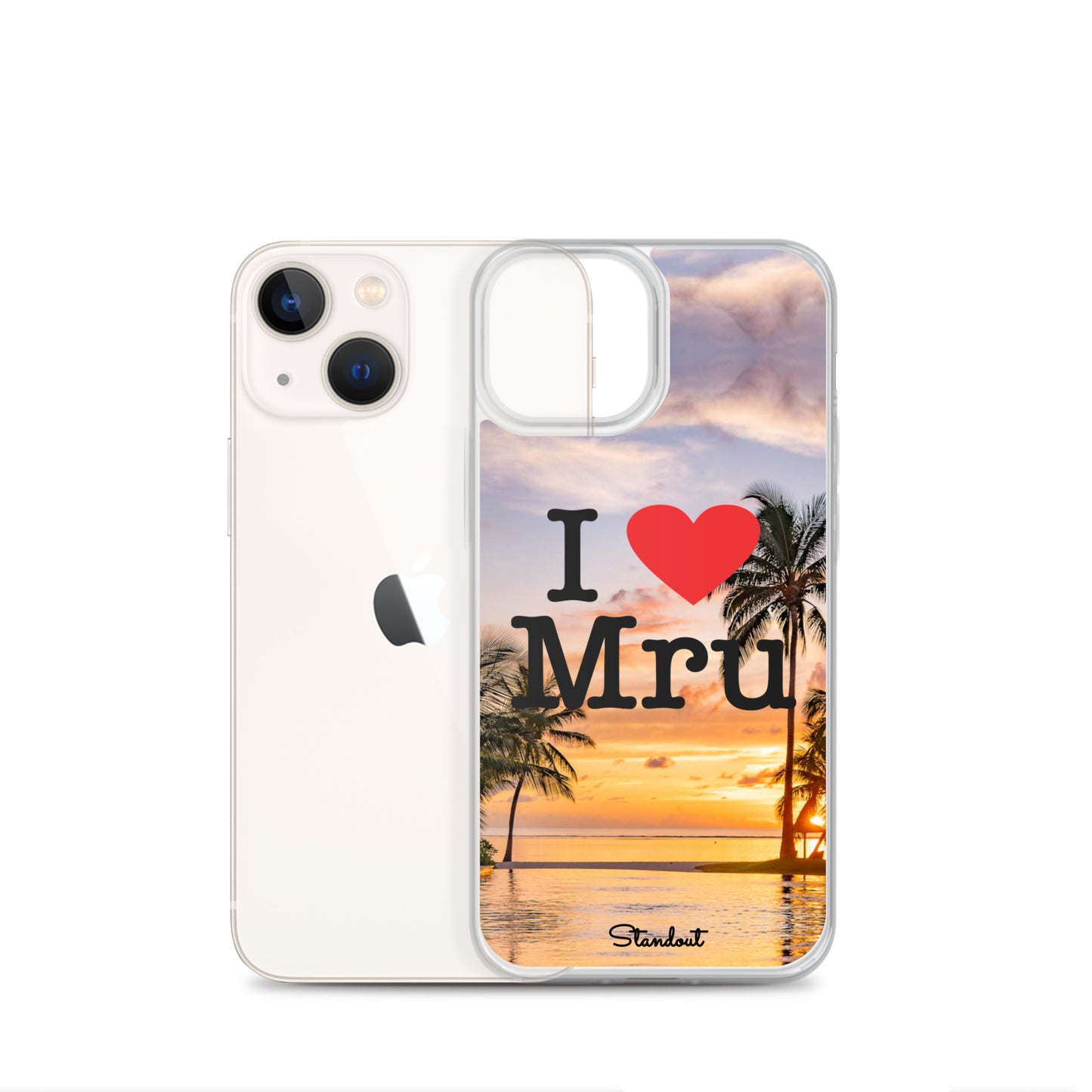 I love Mru Sunset Clear Case for iPhone®