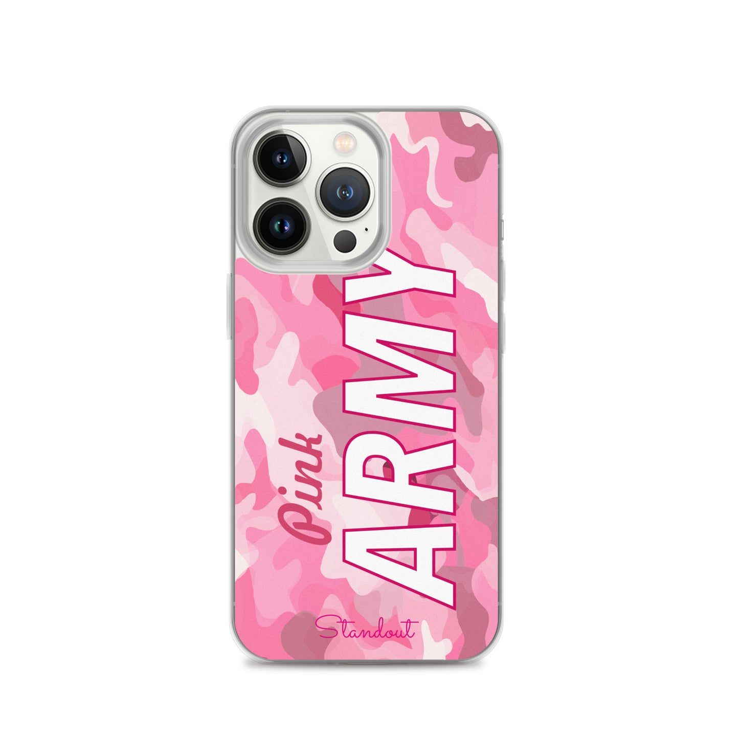 Pink Army Clear Case for iPhone® CCI089