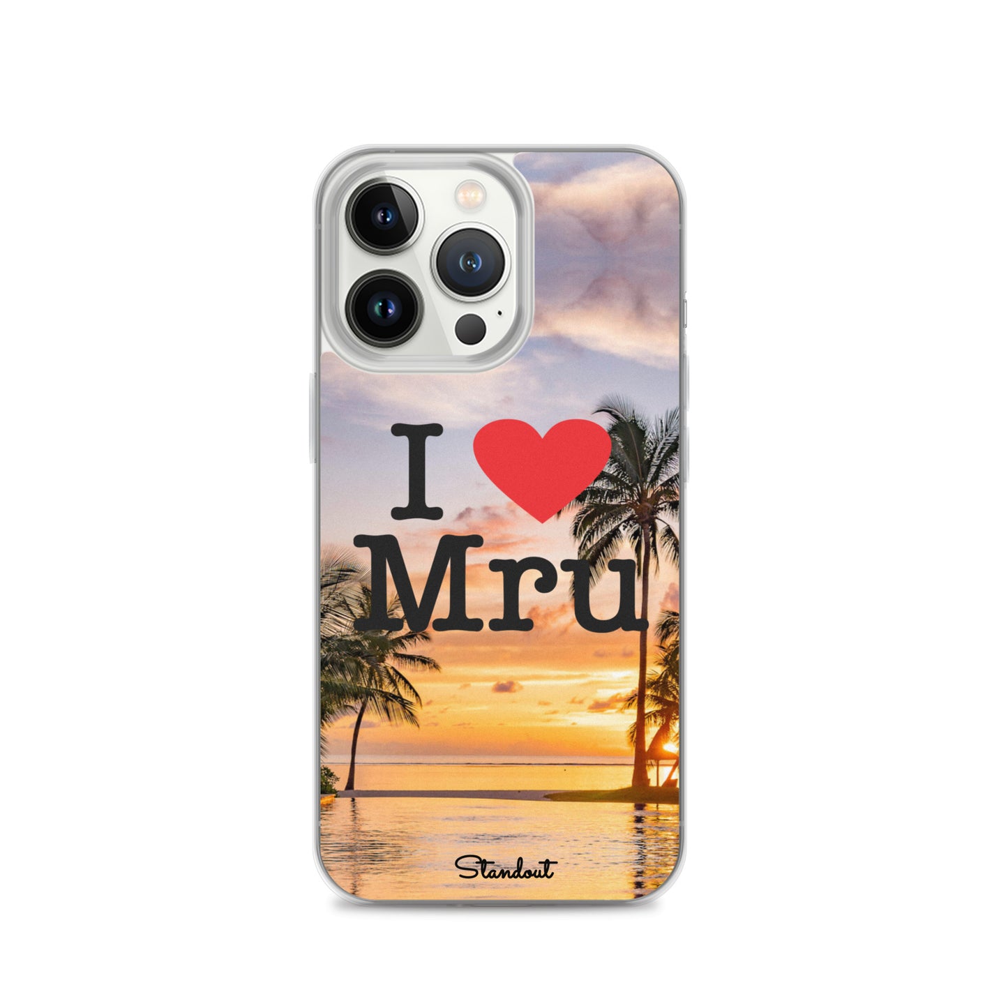 I love Mru Sunset Clear Case for iPhone®