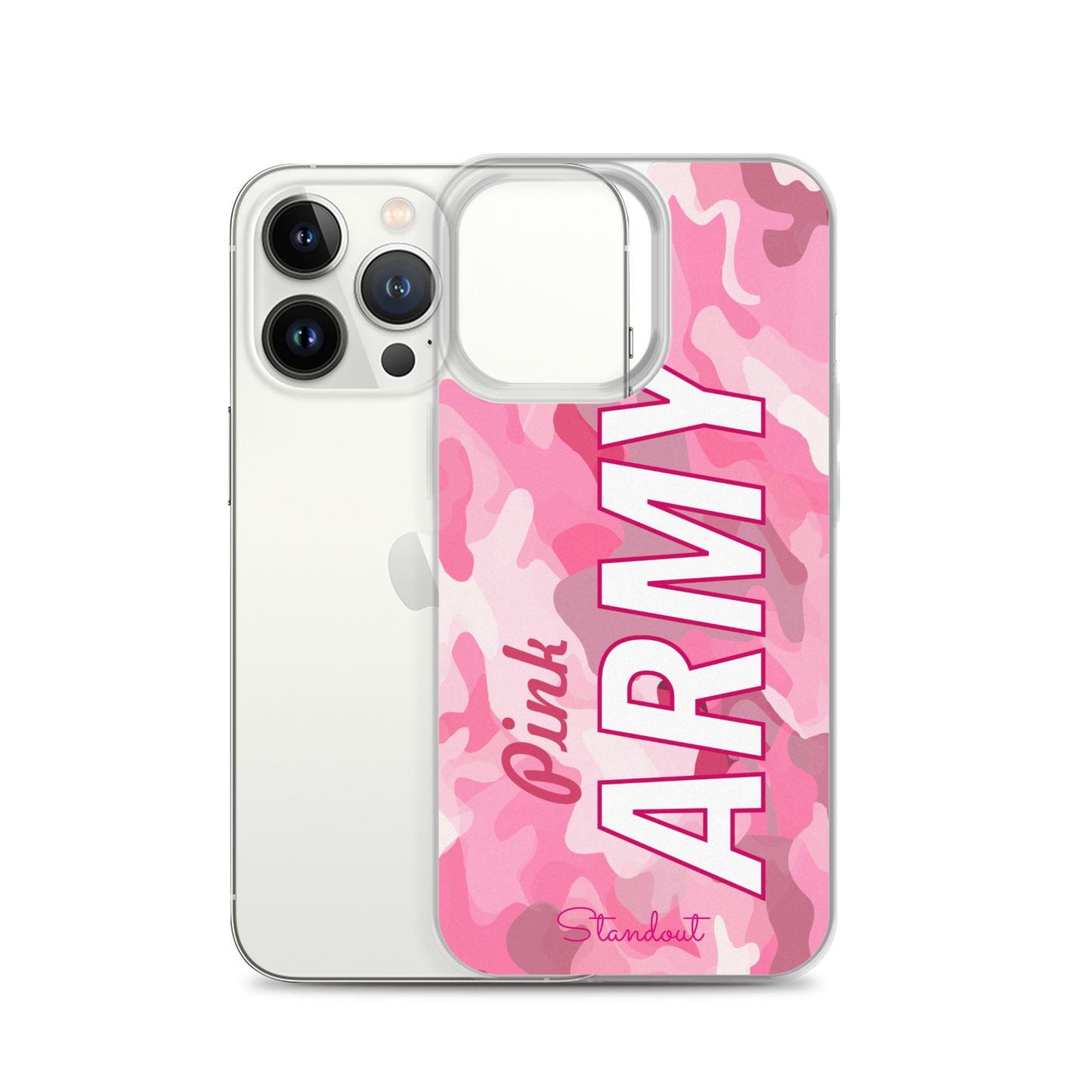 Pink Army Clear Case for iPhone® CCI089