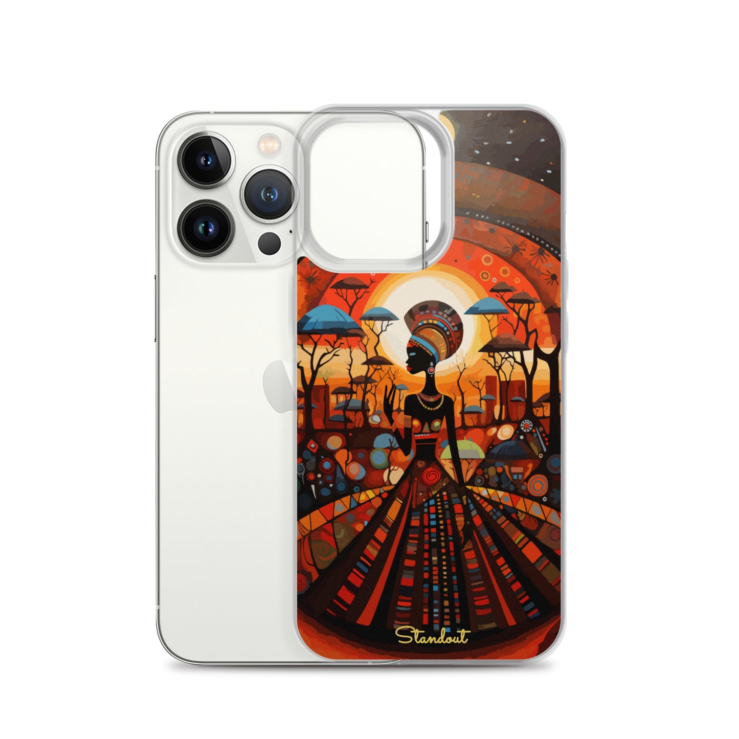 African Lady Clear Case for iPhone®