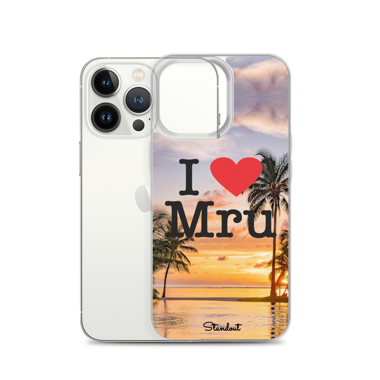 I love Mru Sunset Clear Case for iPhone®