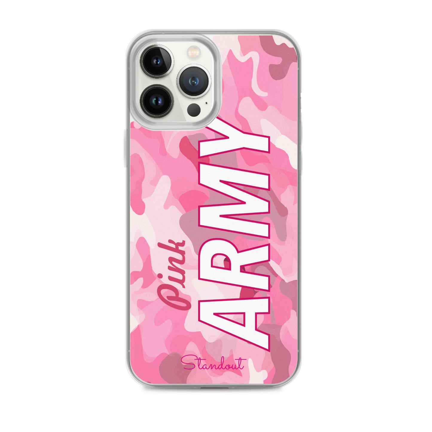 Pink Army Clear Case for iPhone® CCI089